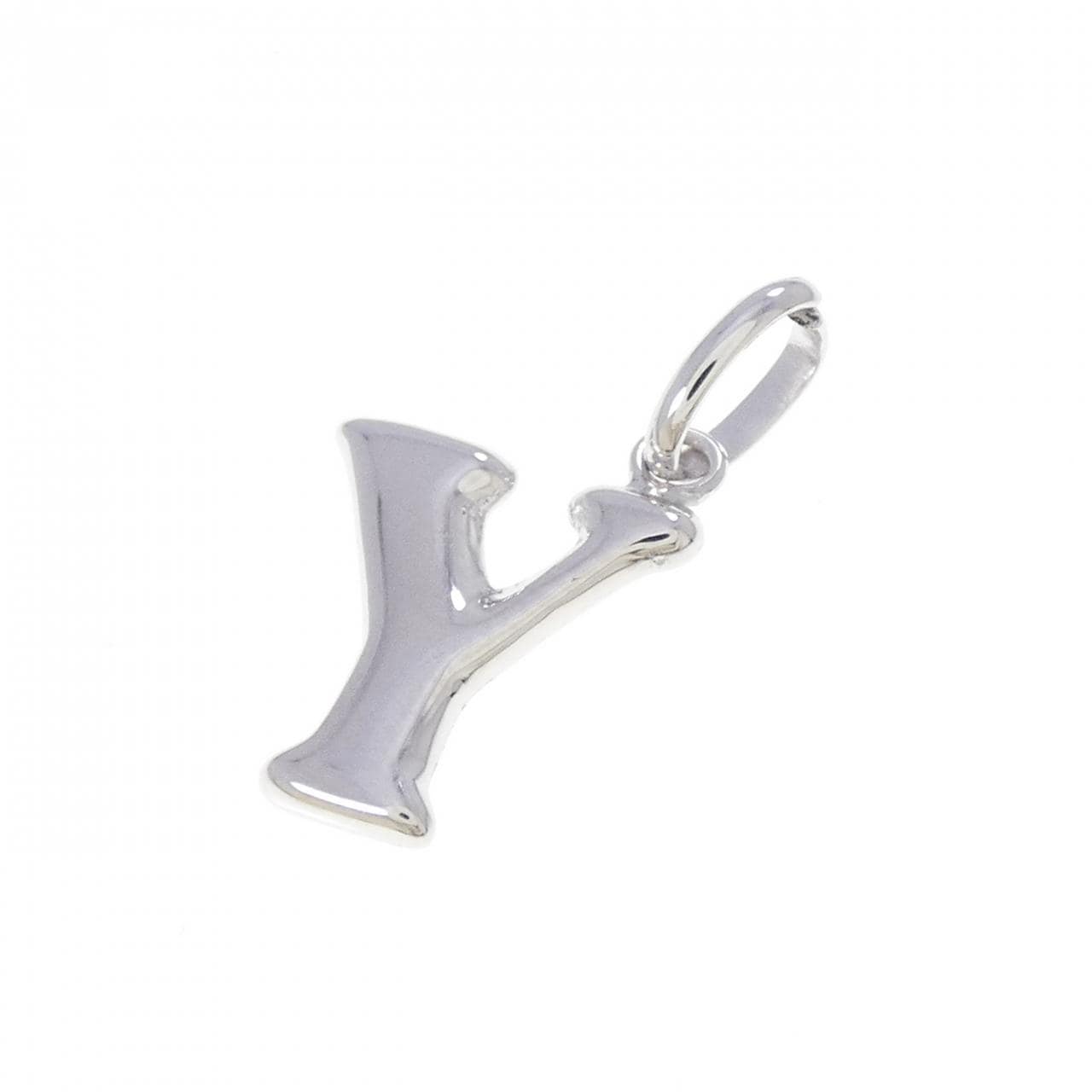 K18WG イニシャルY ペンダント