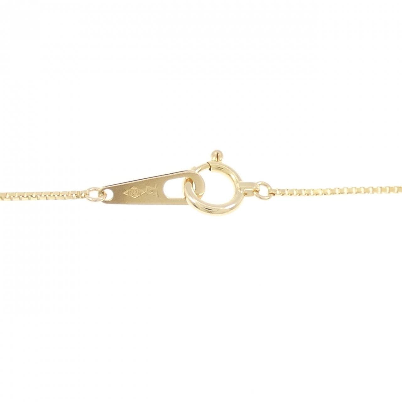 K18YG クロス ダイヤモンド ネックレス 0.20CT