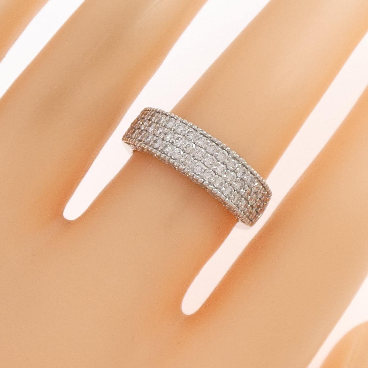 PT900 パヴェ ダイヤモンド リング 1.15CT