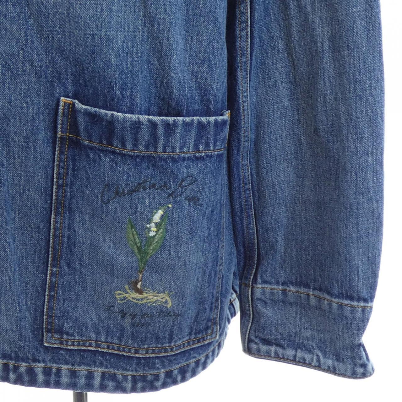 ディオール DIOR LILY OF THE VALLEY OVERSHIRT 493D493AY552 デニムジャケット