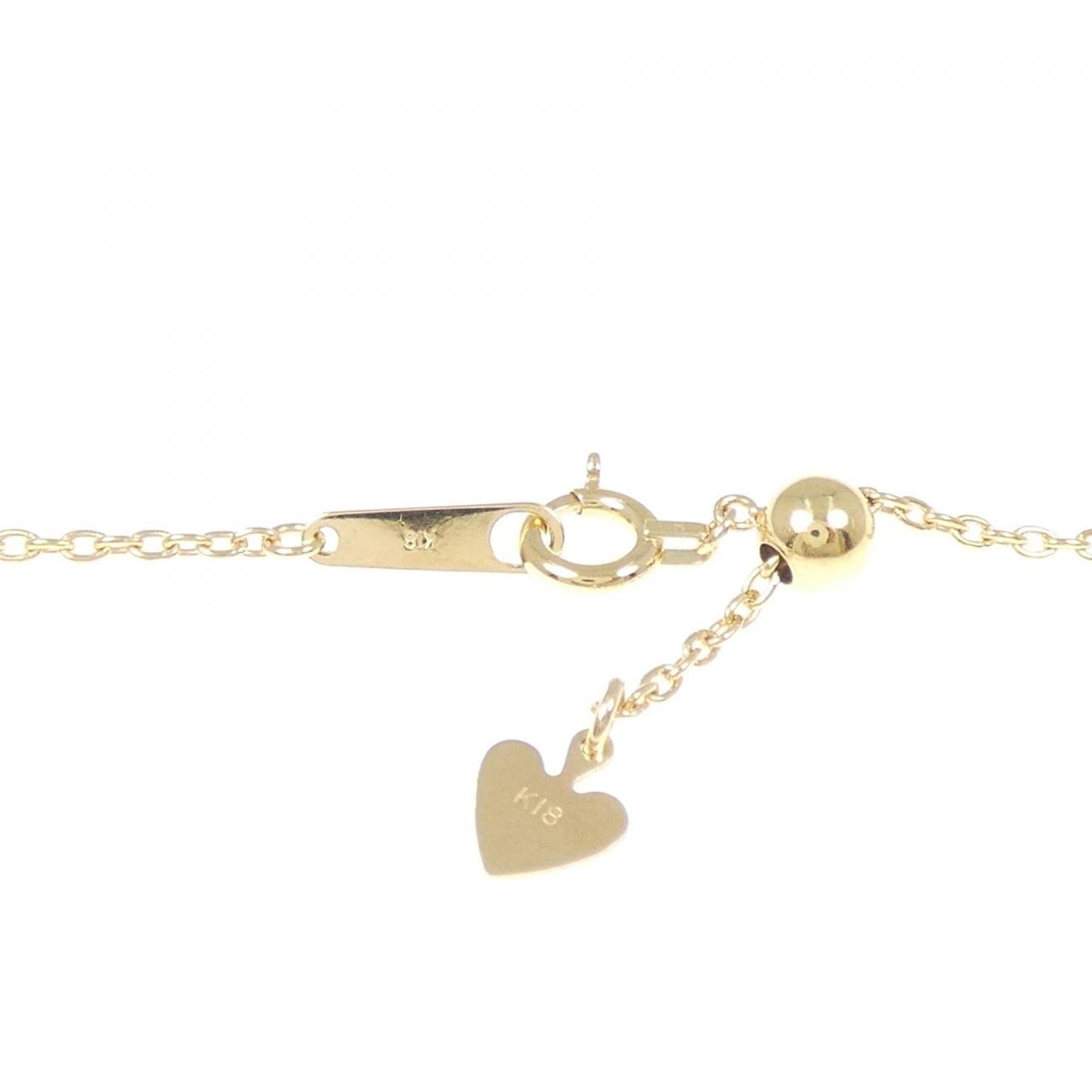 K18YG ダイヤモンド ネックレス 0.08CT