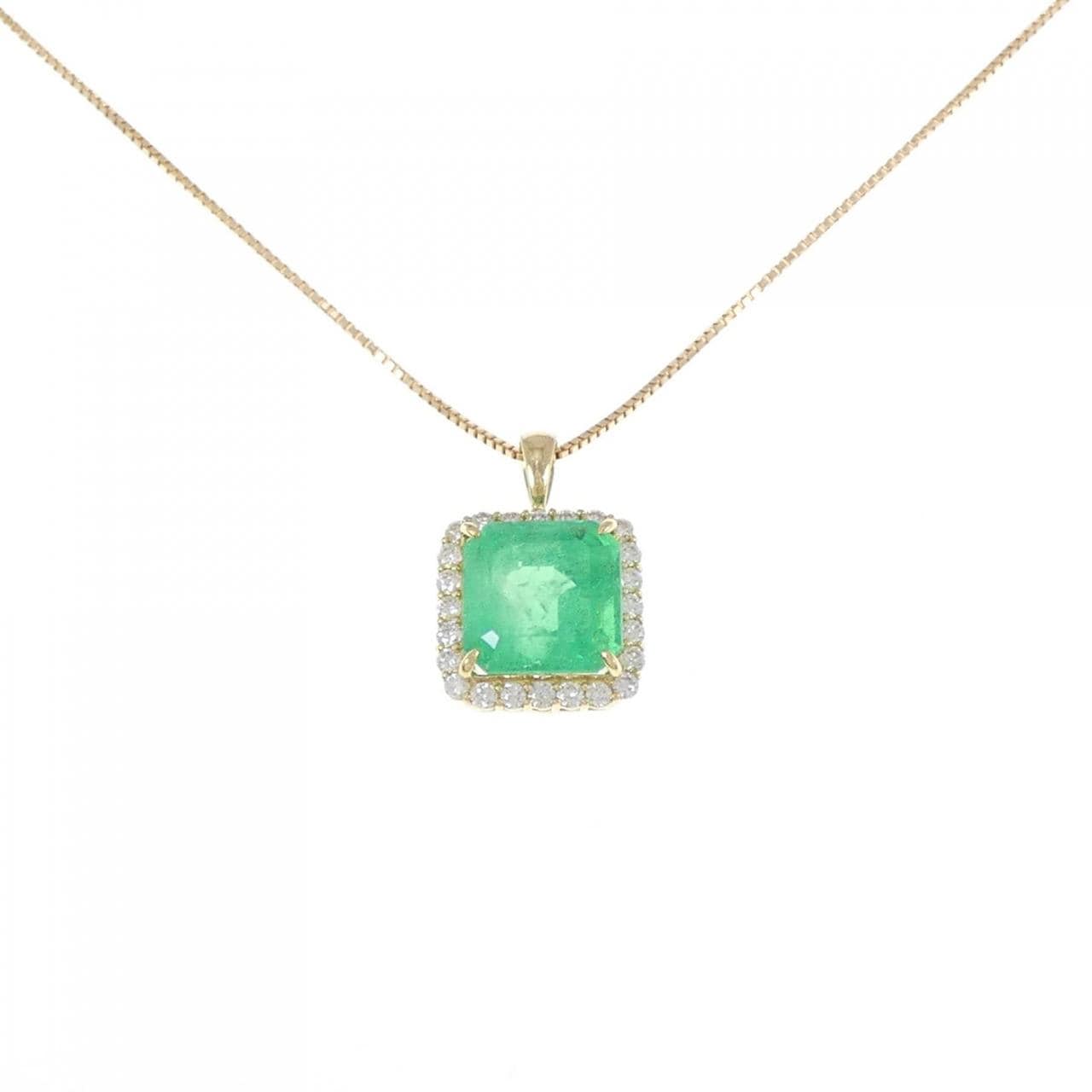 [Remake] K18YG emerald necklace 10.41CT Made in Colombia
