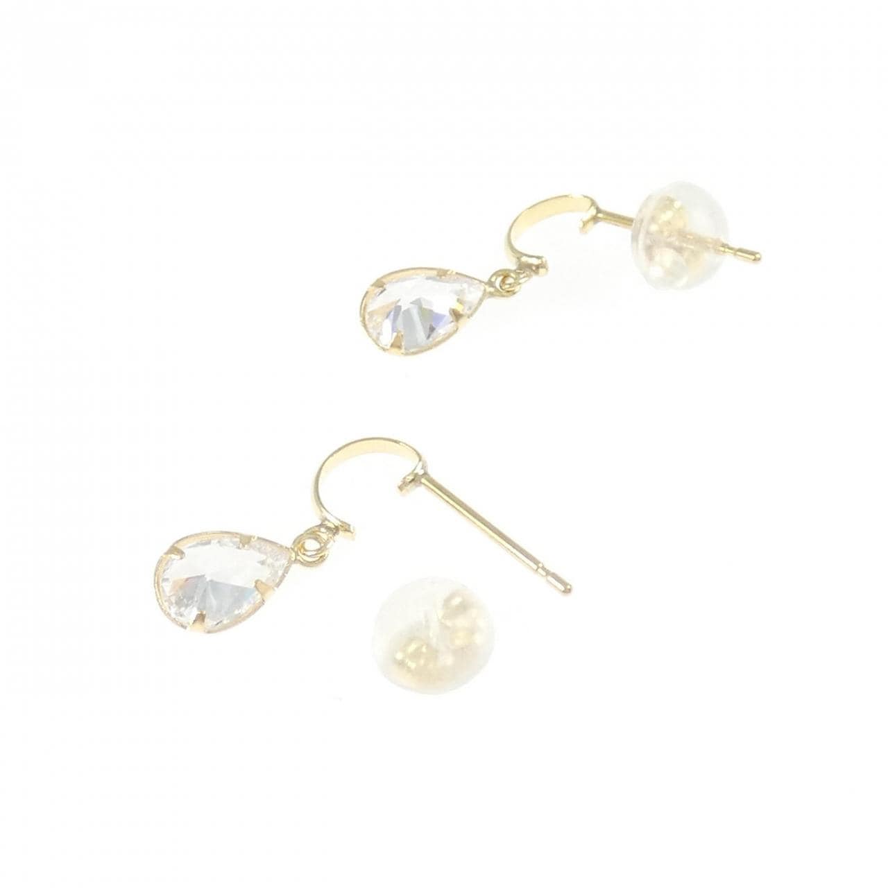 [新品] K18YG 立方体耳环