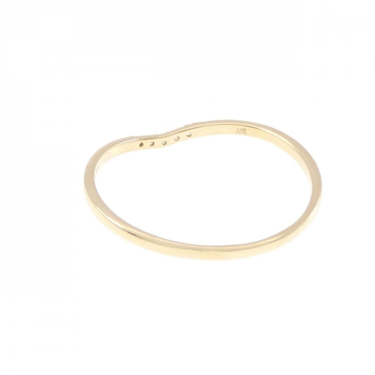 K18YG ダイヤモンド リング 0.03CT
