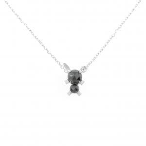 K18WG ラビット ダイヤモンド ネックレス 1.18CT