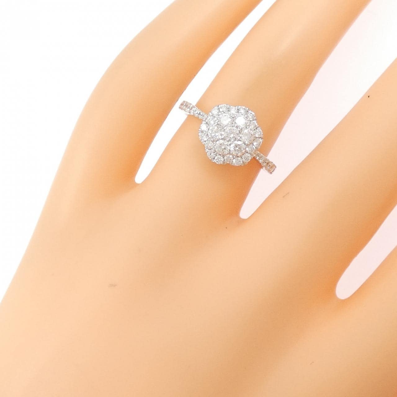 ポンテヴェキオ フラワー ダイヤモンド リング 0.71CT