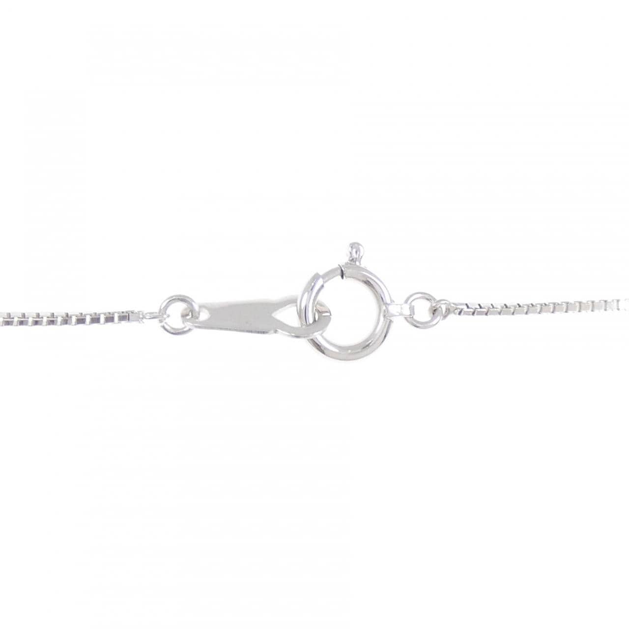 K18WG ダイヤモンド ネックレス 0.22CT