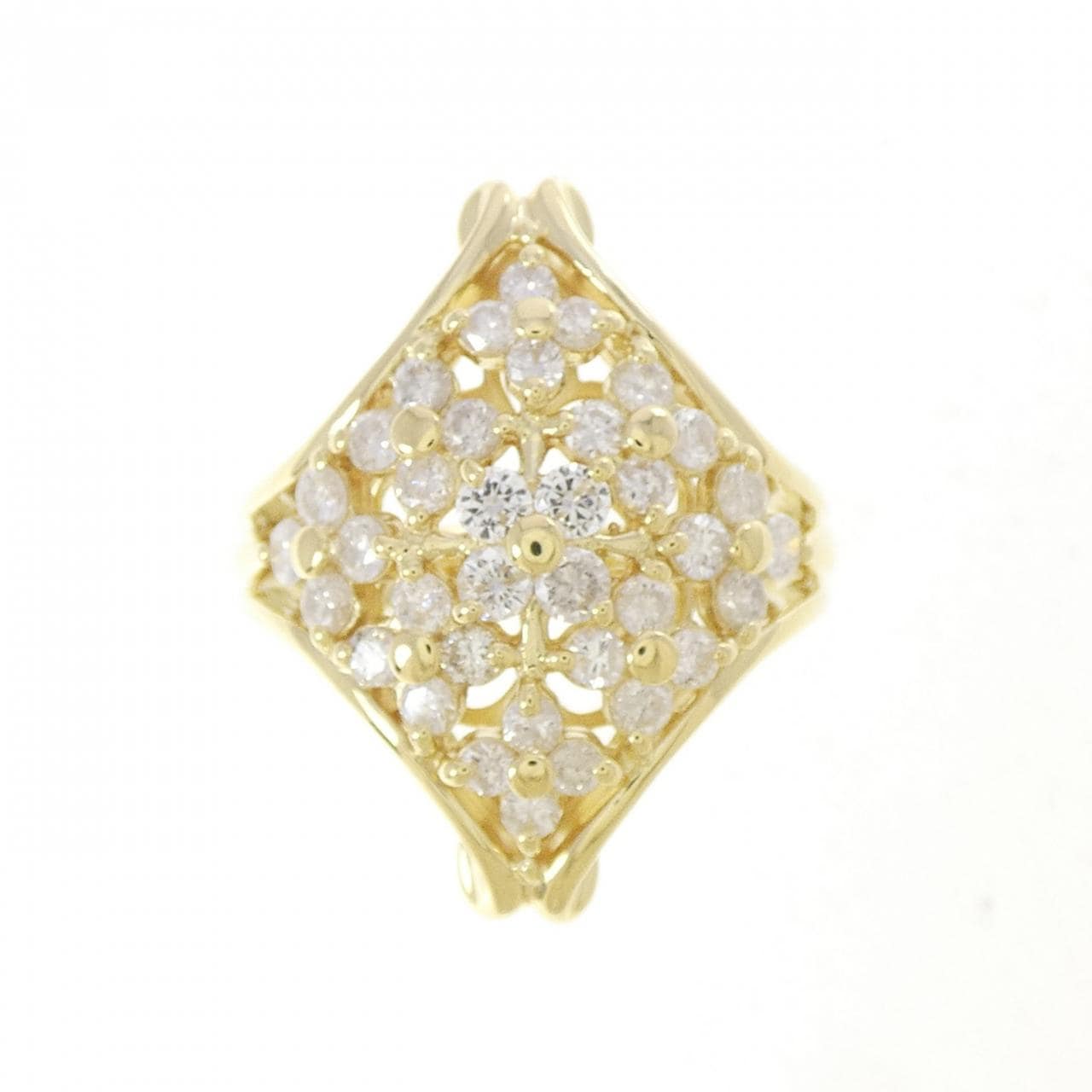 K18YG ダイヤモンド リング 1.07CT