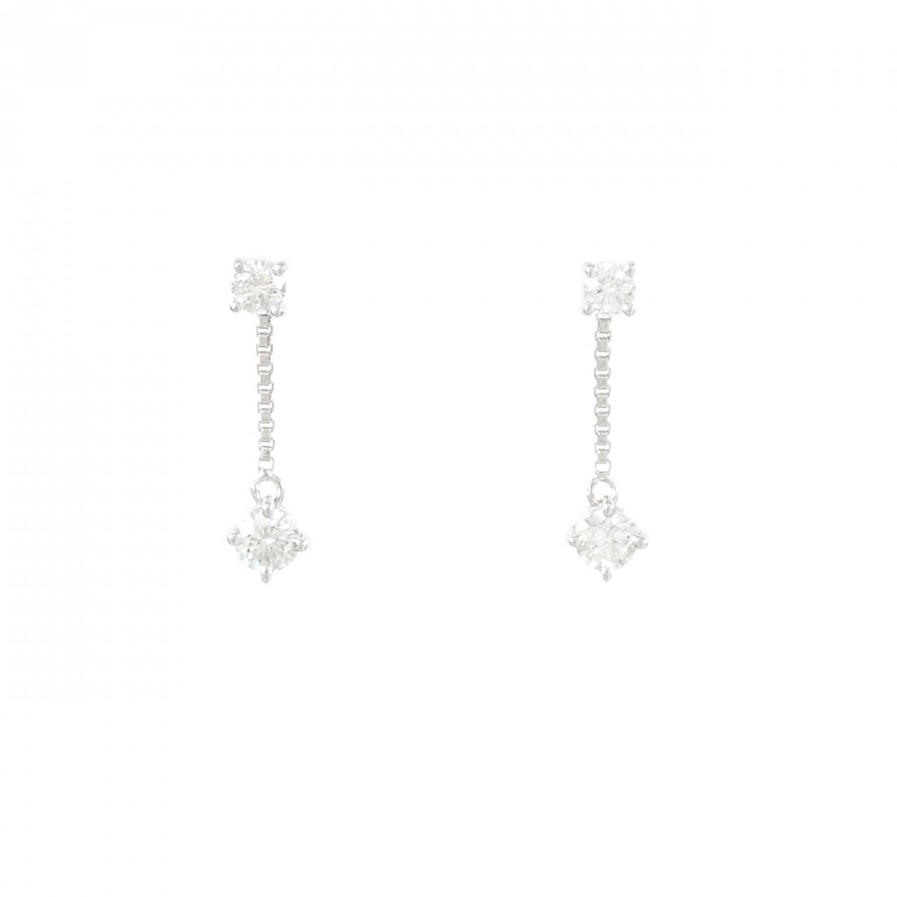 PT900 ダイヤモンド ピアス 0.30CT