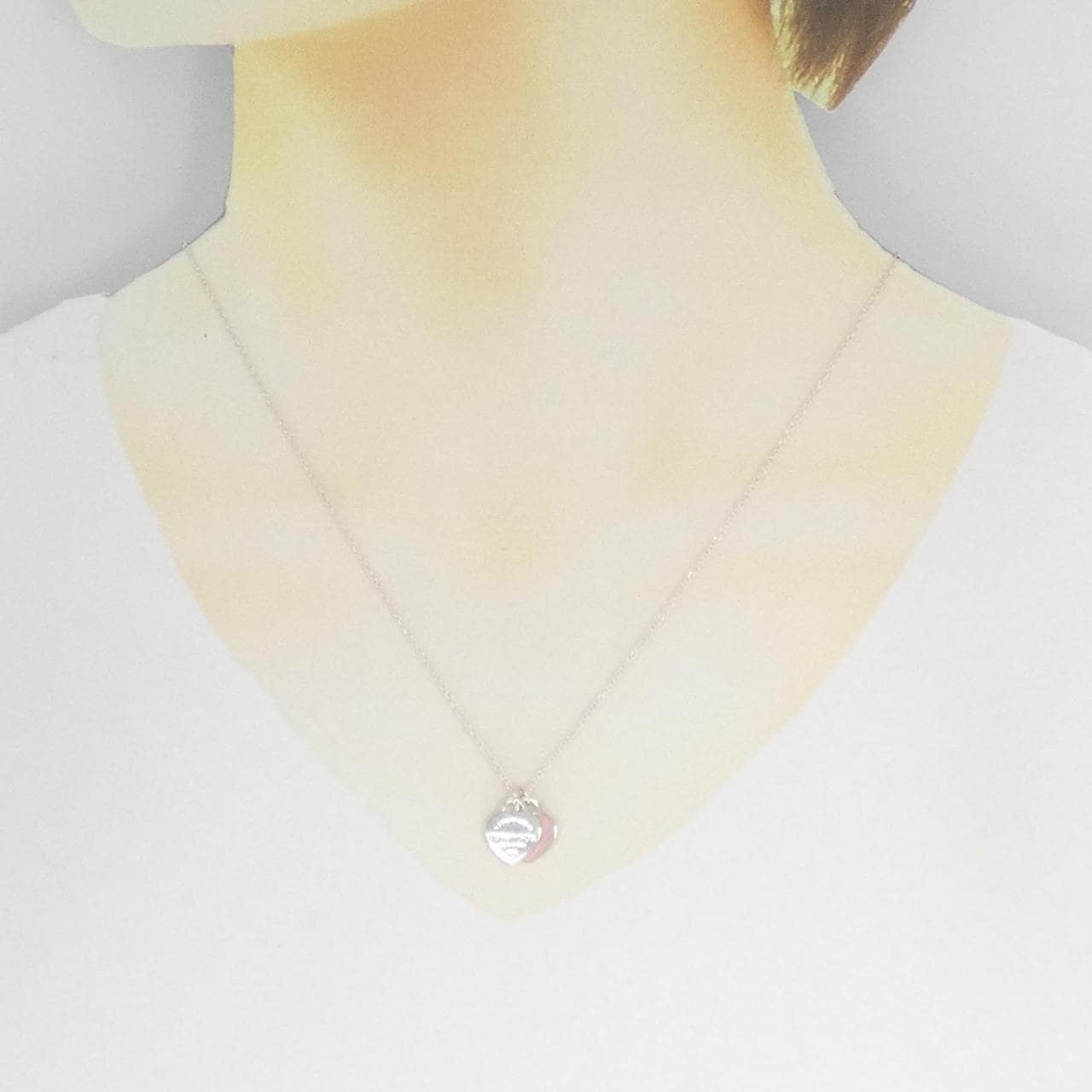 TIFFANY Return to TIFFANY迷你雙心型吊牌項鍊