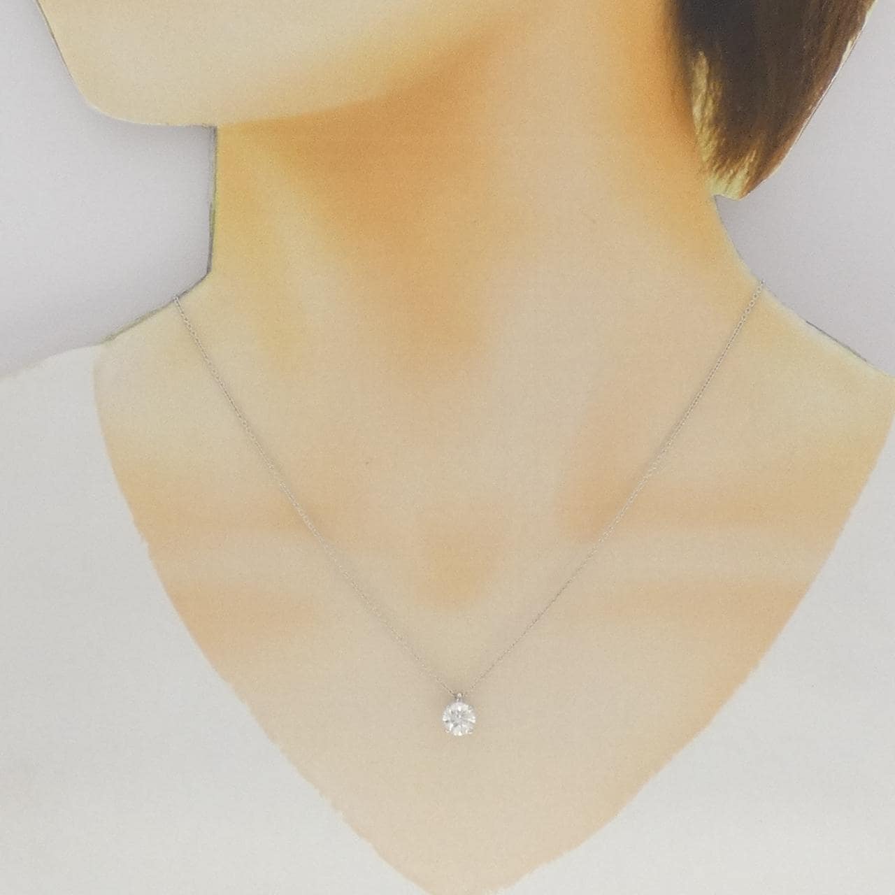 デビアス ソリティア ダイヤモンド ネックレス