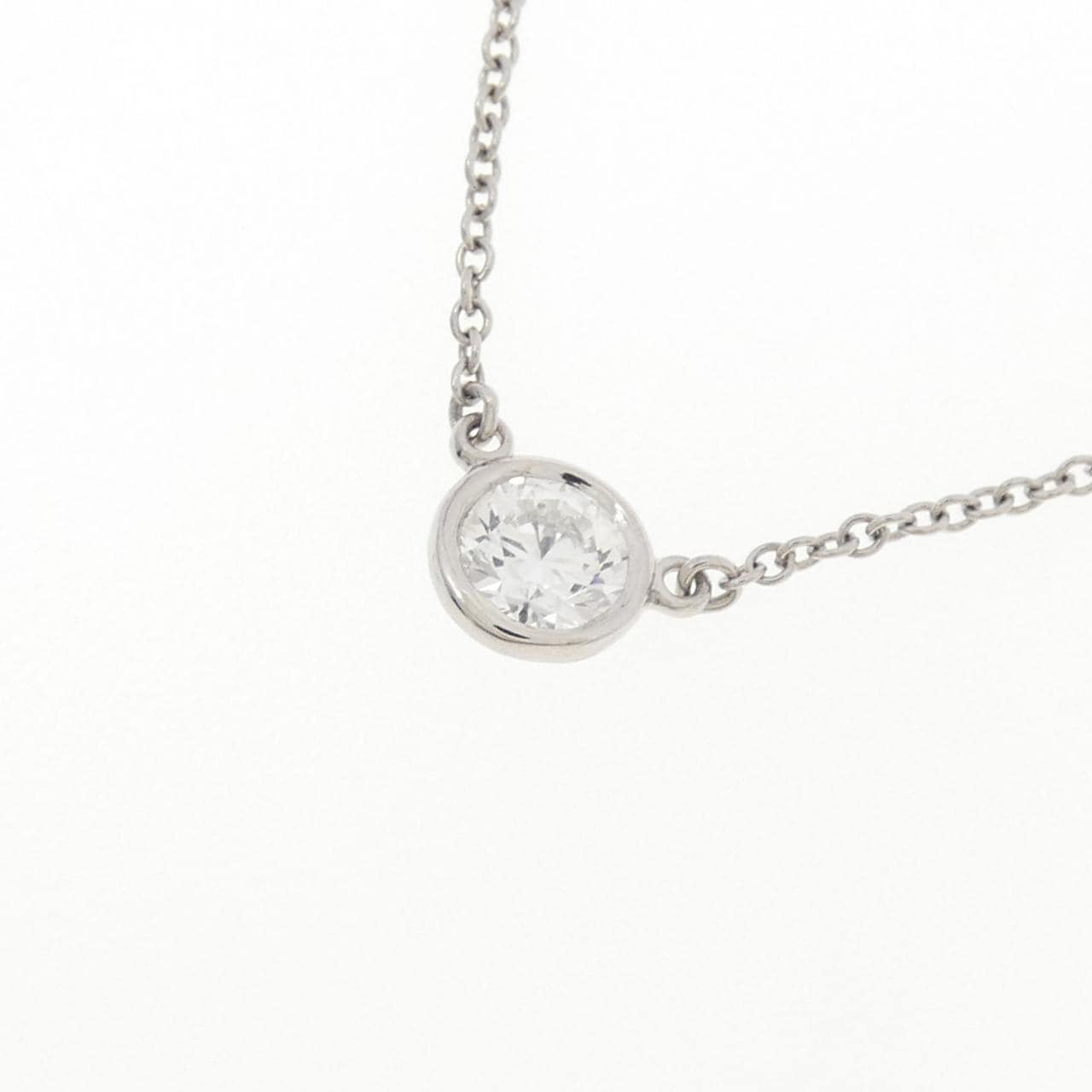 ティファニー バイザヤード ネックレス 0.34CT F VS2 3EXT