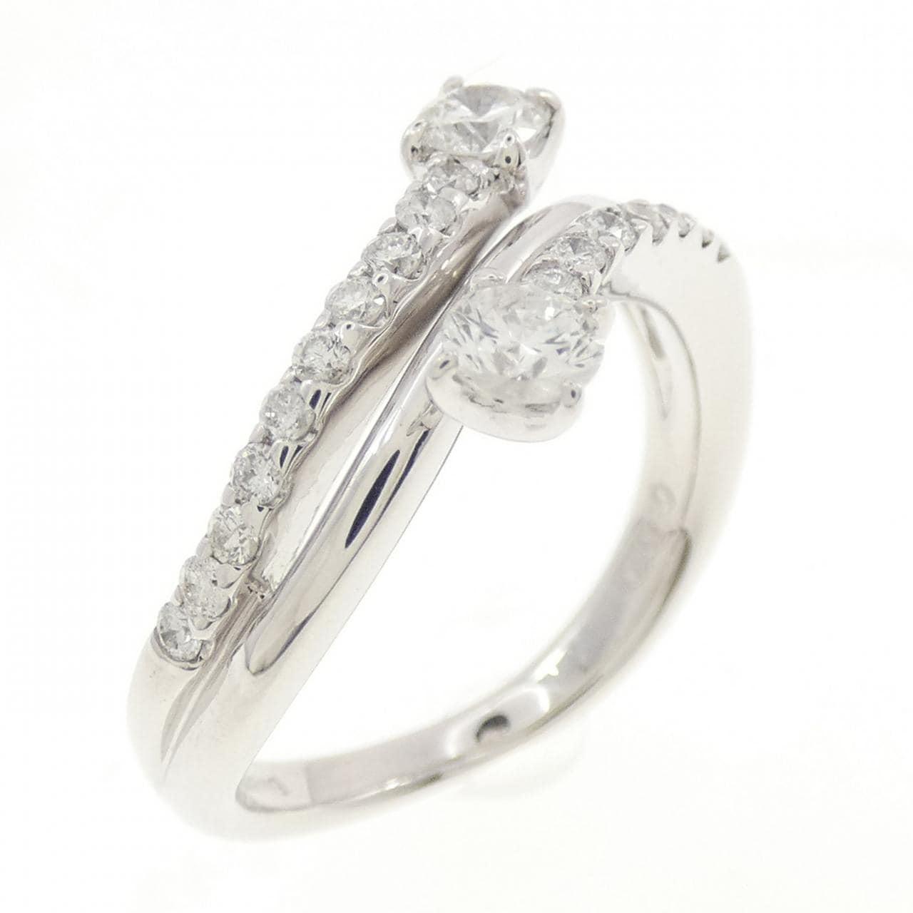 K18WG ダイヤモンド リング 0.50CT