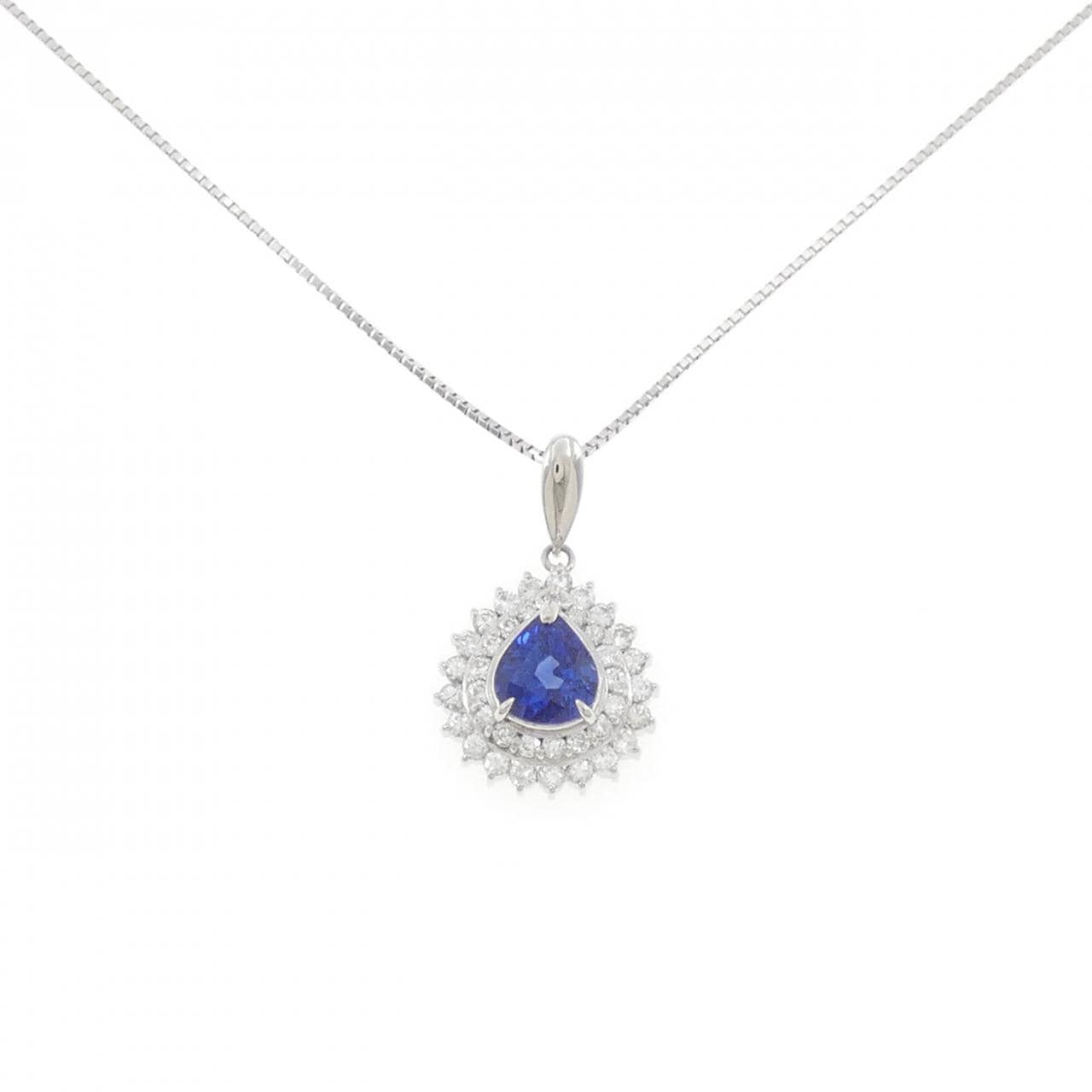 PT900/PT850 サファイヤ ネックレス 1.45CT