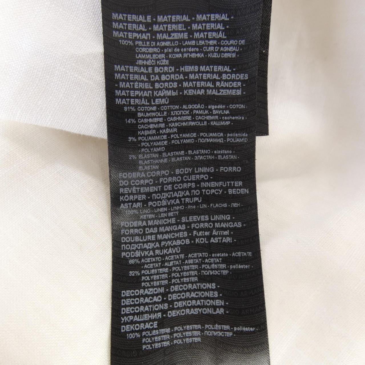 ジョルジオ アルマーニ GIORGIO ARMANI D4SR08 DSP18 レザージャケット