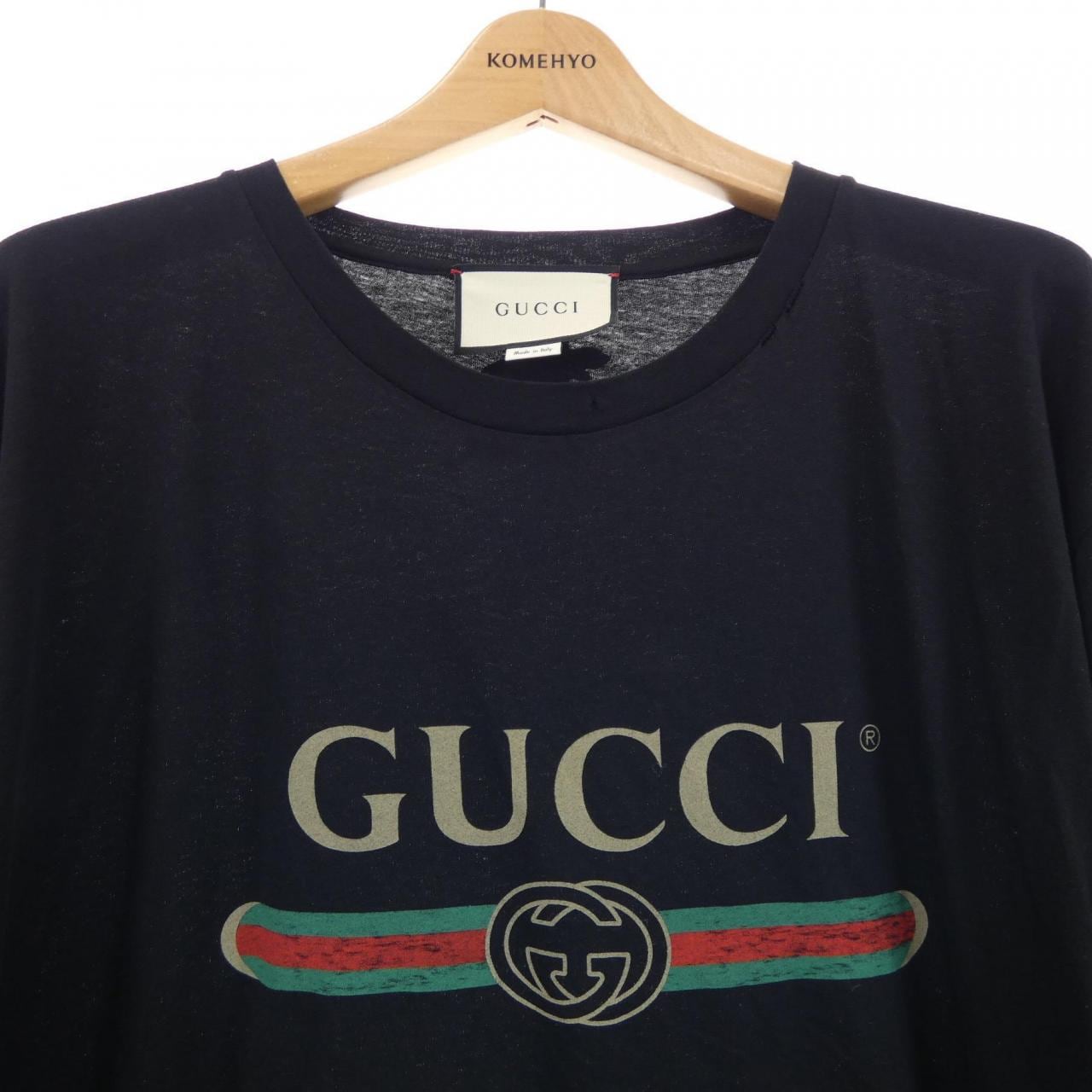 グッチ GUCCI GUCCI ロゴ オーバーサイズ コットン Tシャツ 457095-X5L89 Tシャツ