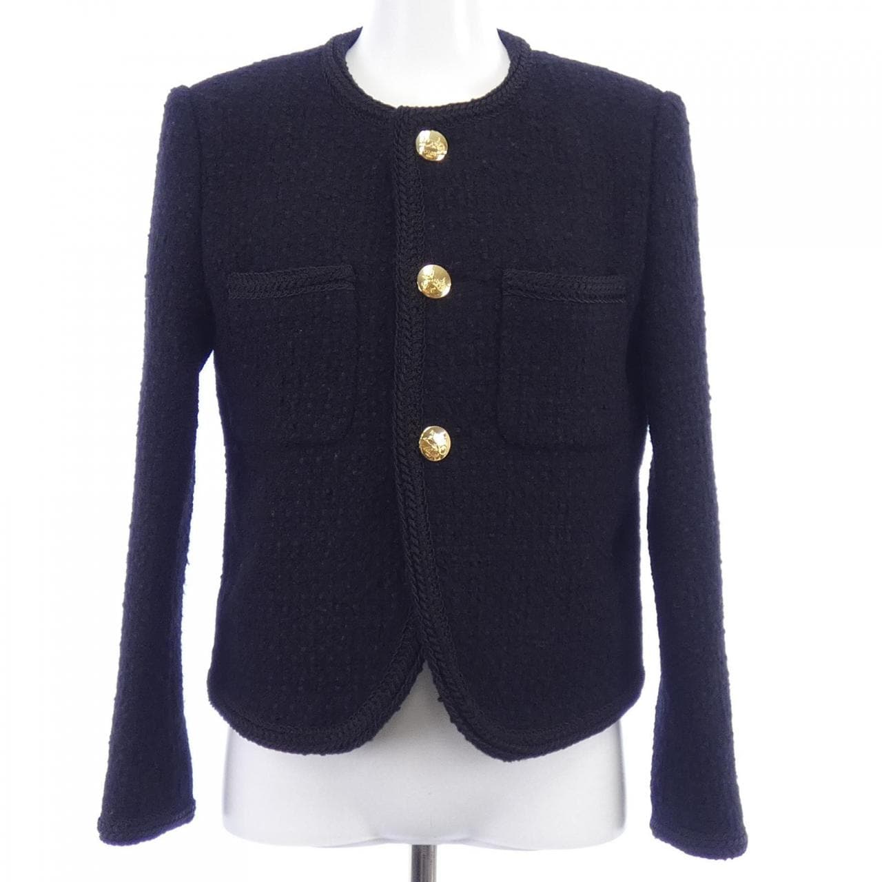 セリーヌ CELINE シャスールジャケット 2V00C764L ノーカラージャケット