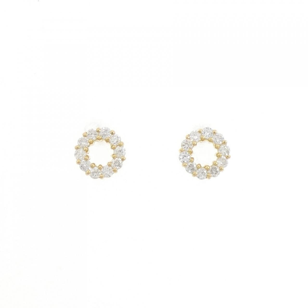 K18YG Diamond earrings 0.40CT