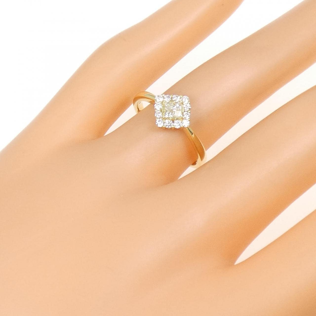 【新品】K18YG ダイヤモンド リング 0.30CT