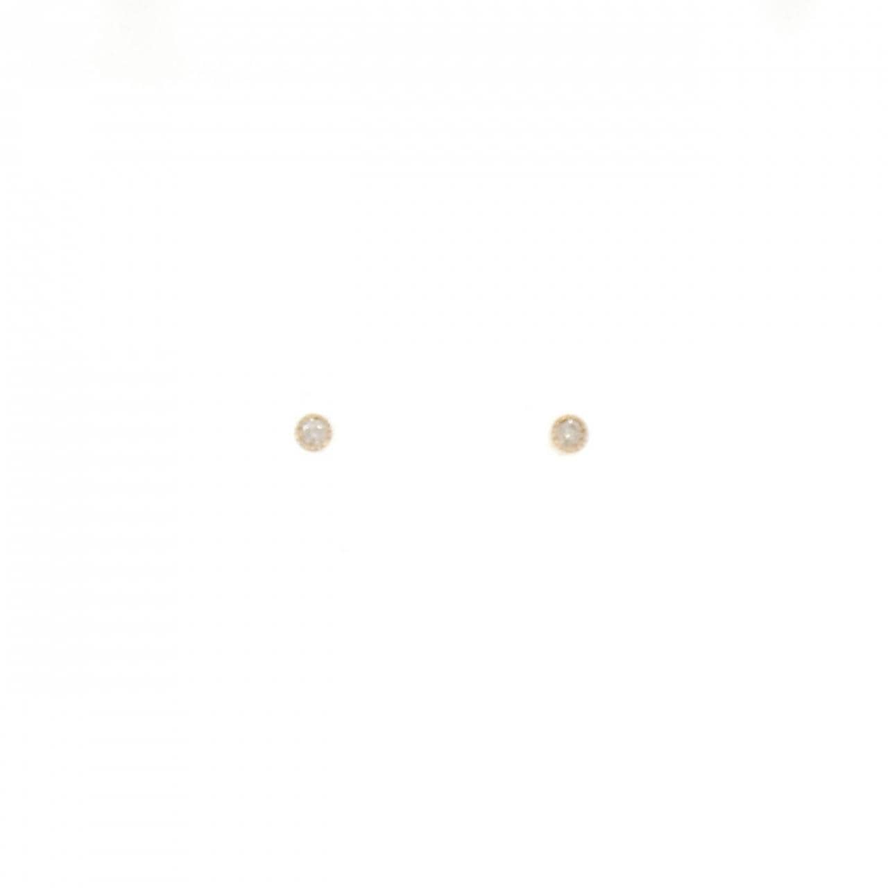 クミキョク ダイヤモンド ピアス 0.04CT