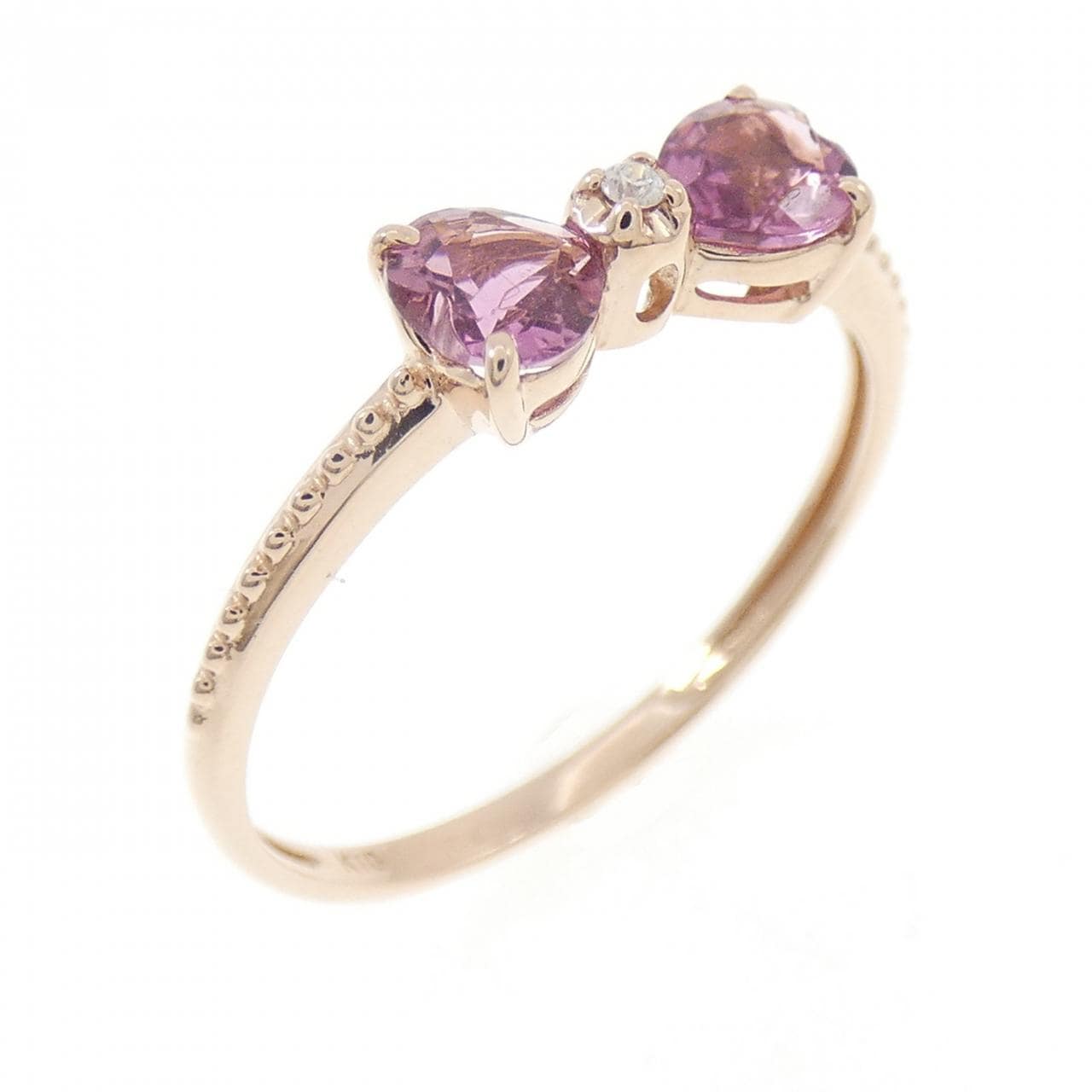 K10PG リボン トルマリン リング