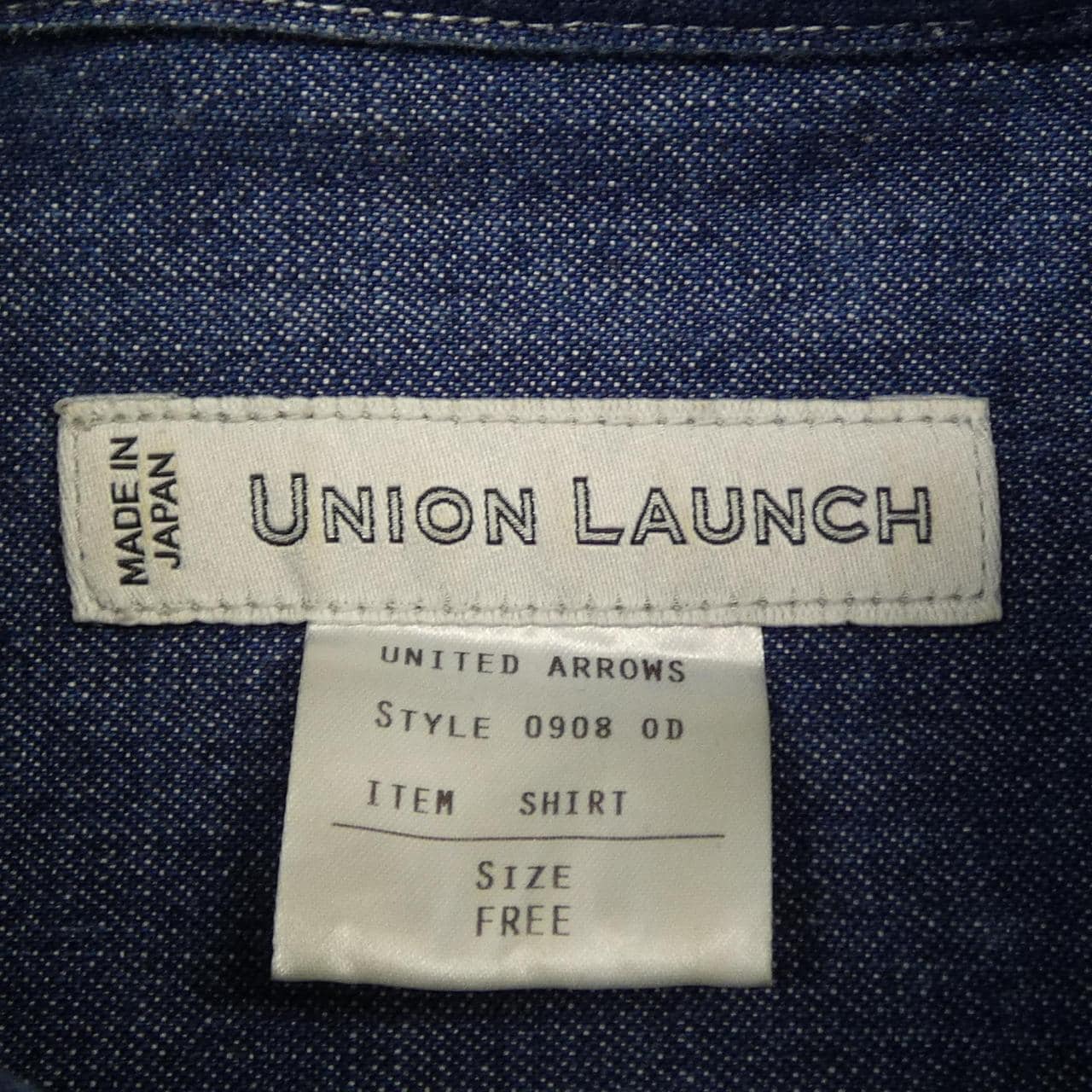 ユニオンランチ UNION LAUNCH UNITED ARROWS 0908 0D シャツ