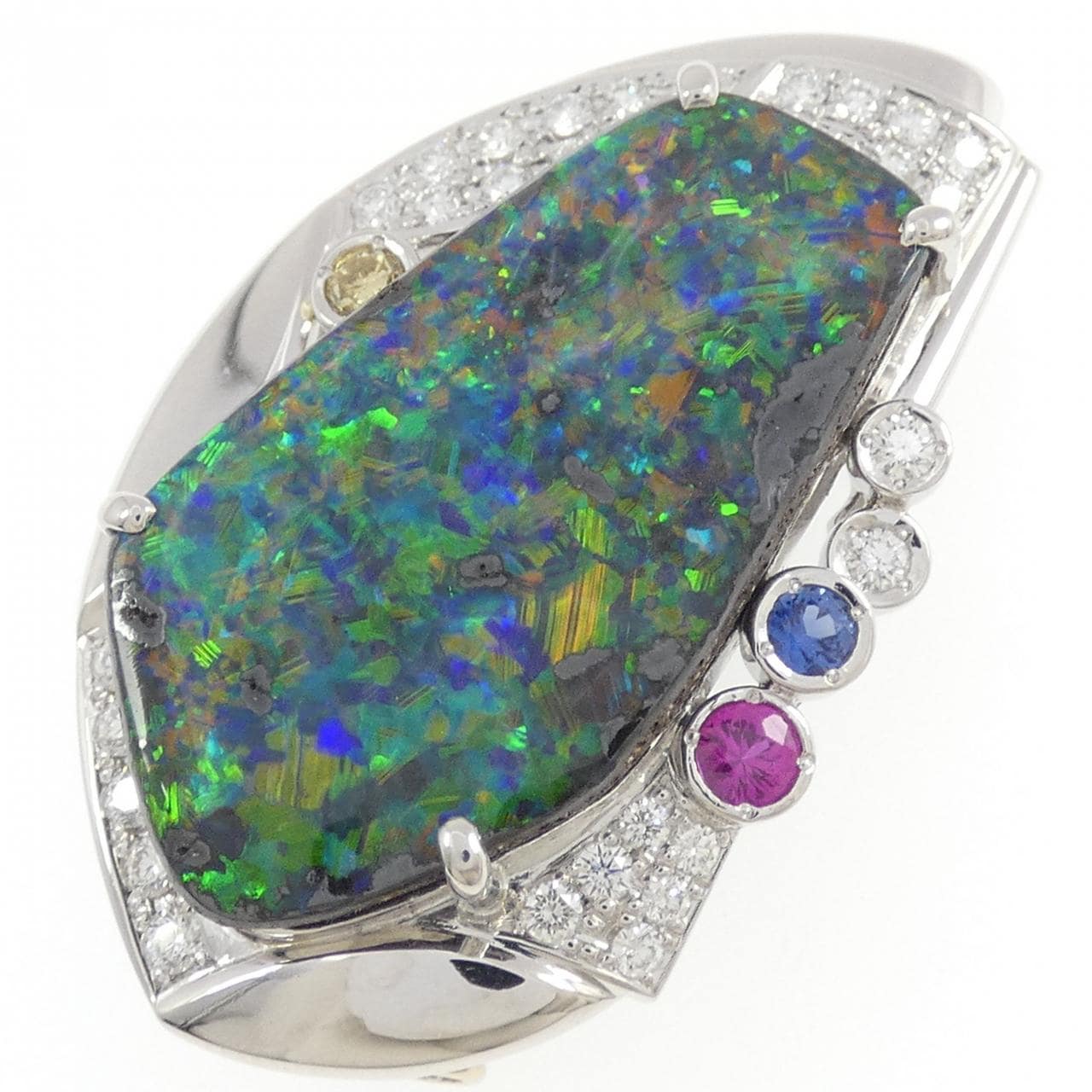奥佳 ボルダーオパール ブローチ 15.90CT