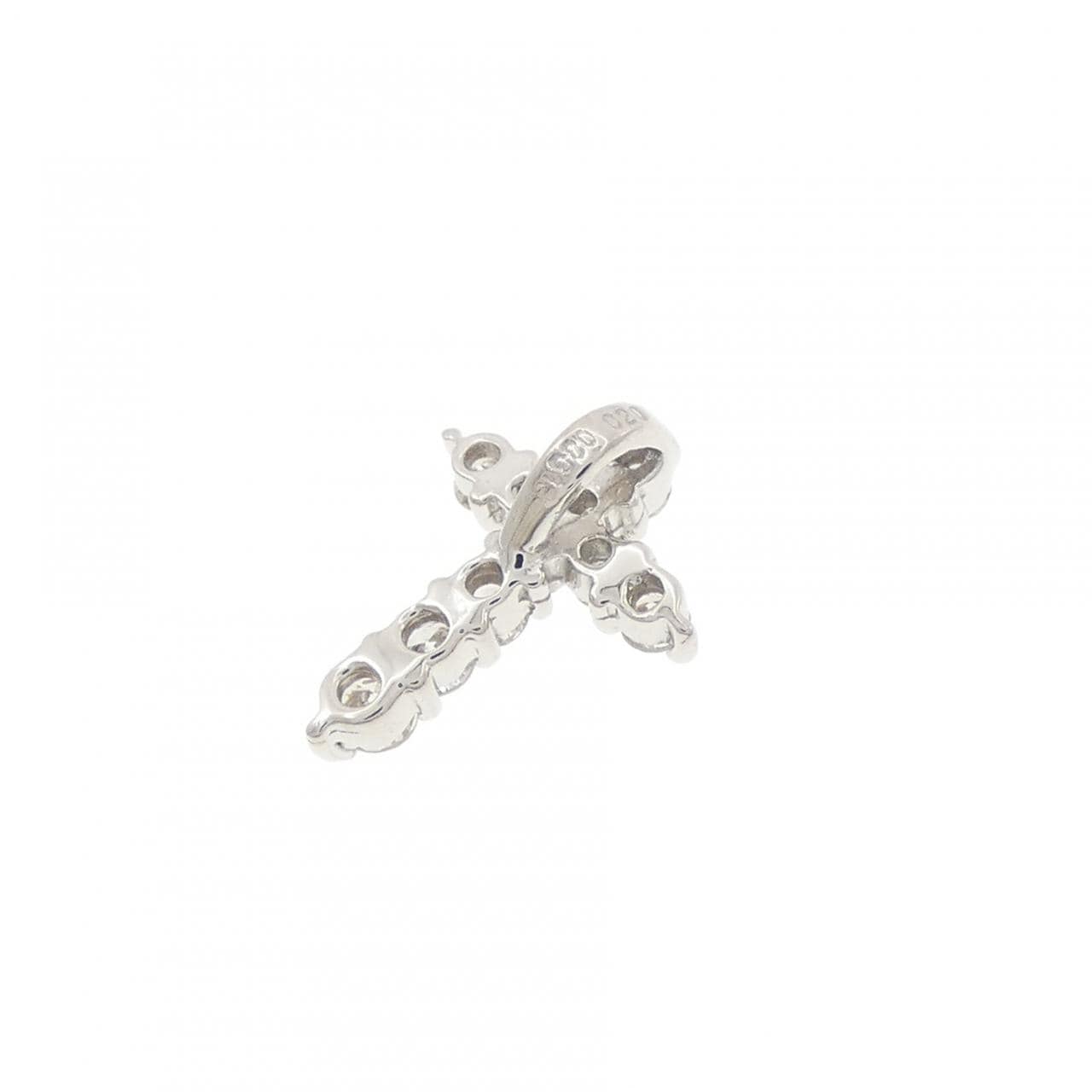 PT900 クロス ダイヤモンド ペンダント 0.20CT