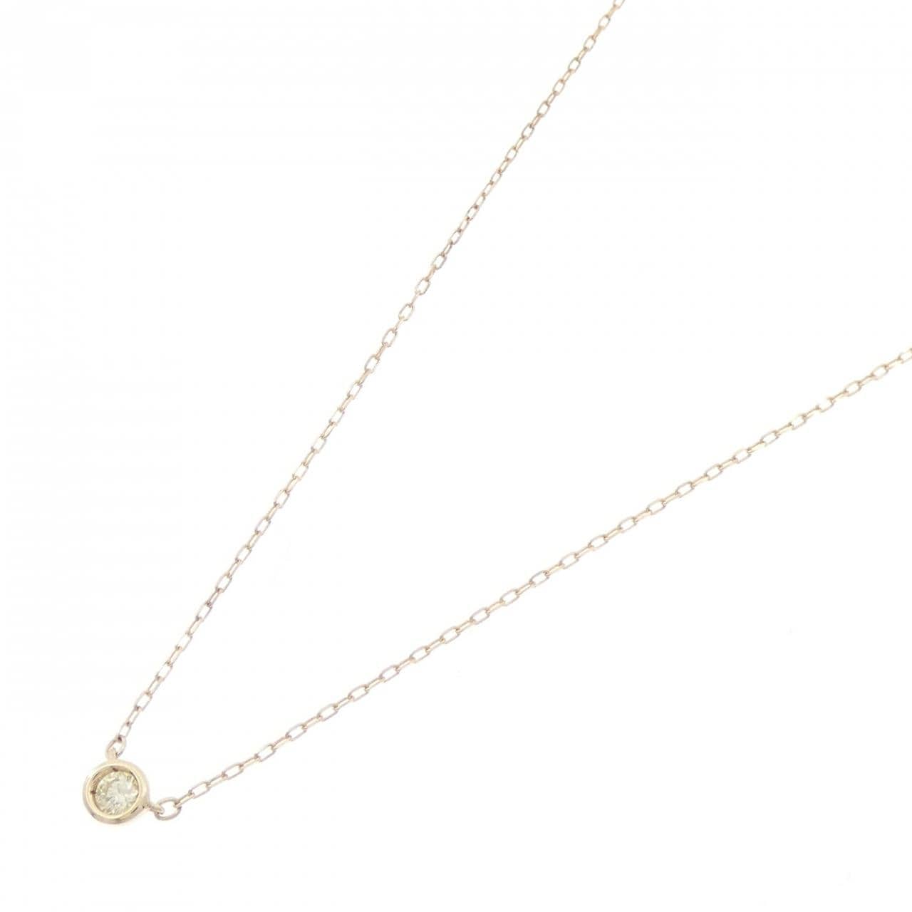 K10YG Solitaire Diamond Necklace 0.05CT