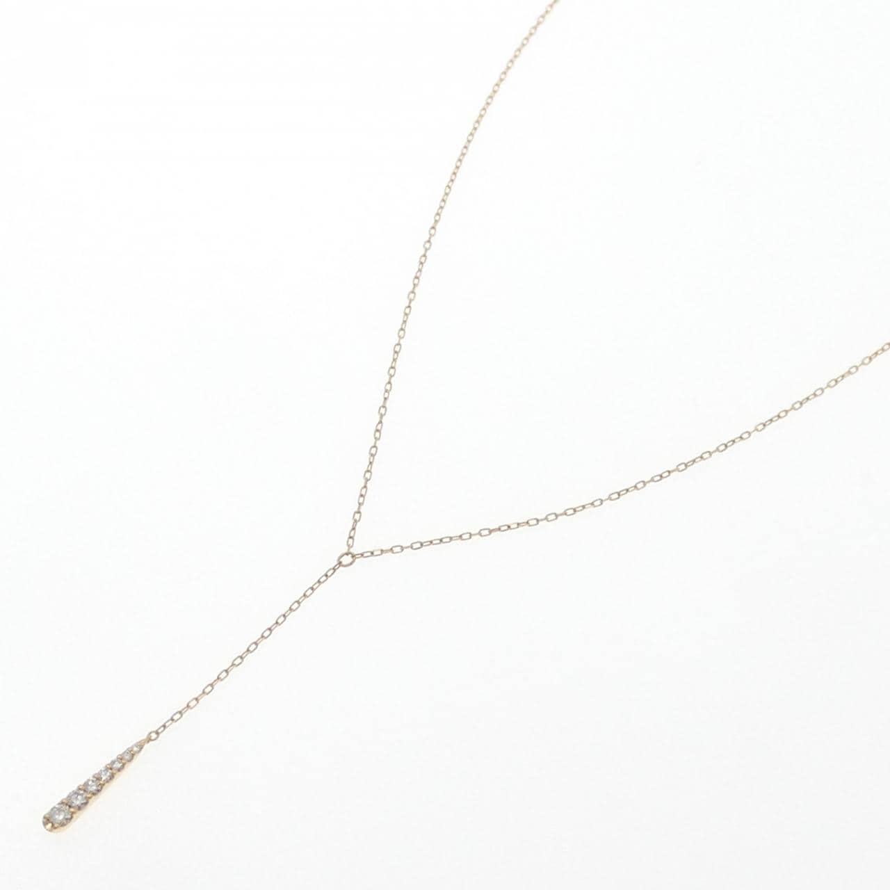 K18YG ダイヤモンド ネックレス 0.15CT