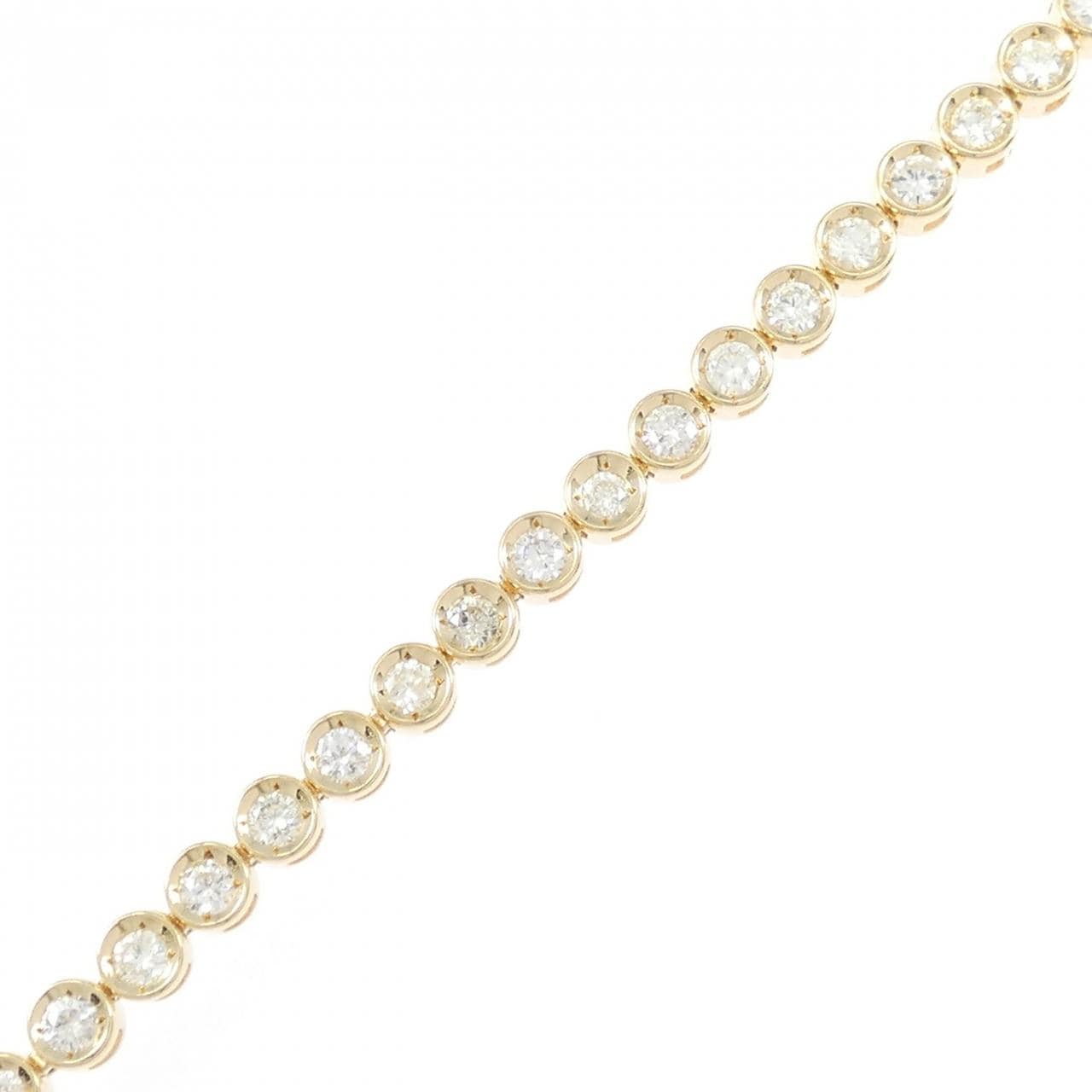 K18YG ダイヤモンド ブレスレット 3.04CT