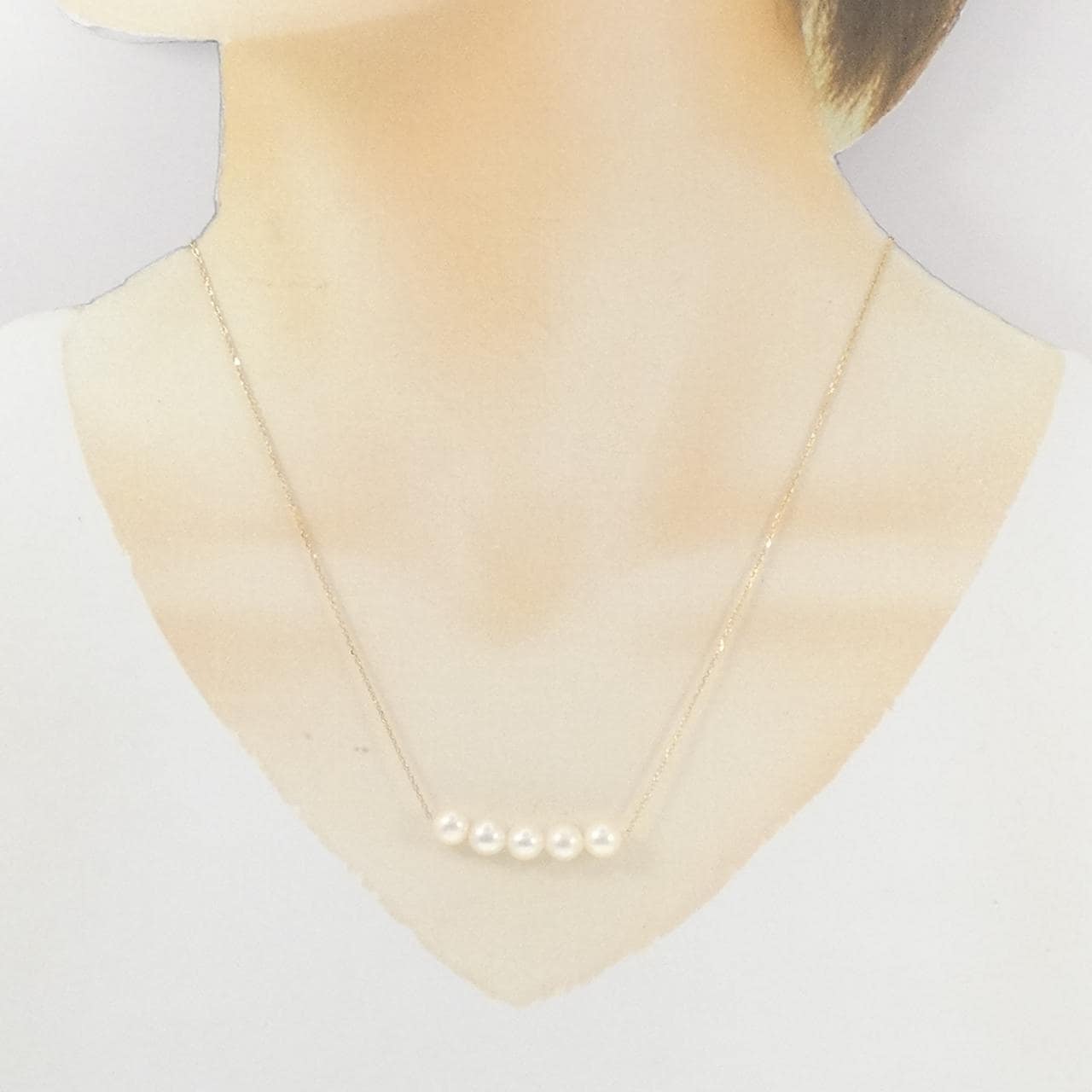 K18YG 淡水パール ネックレス