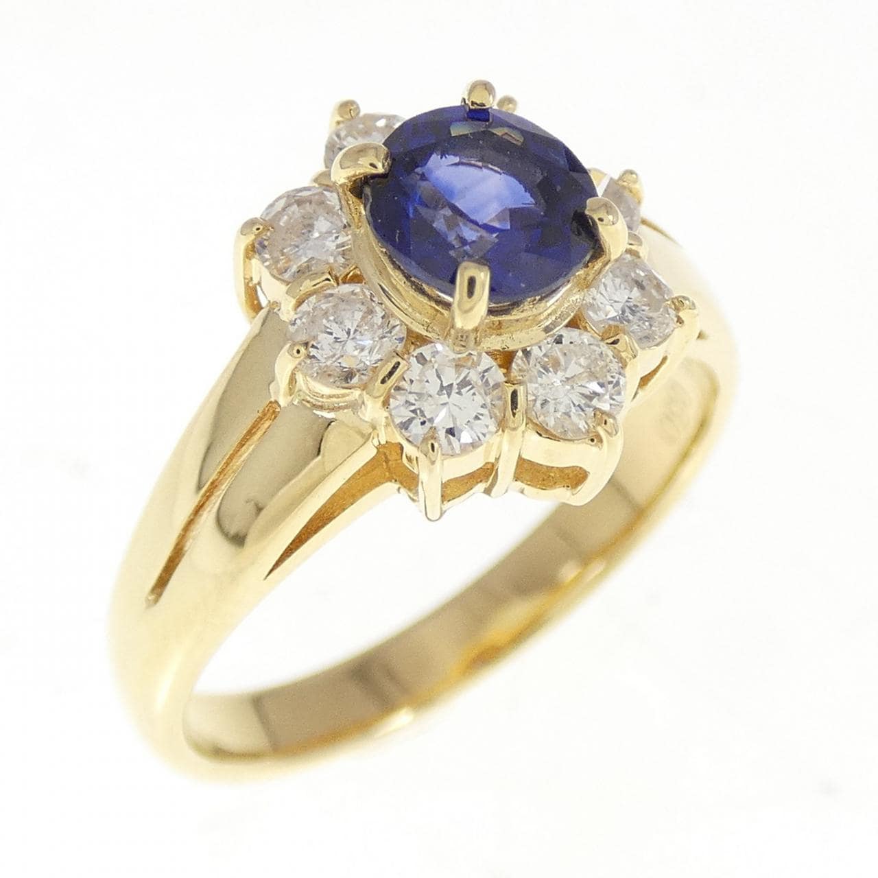 K18YG サファイヤ リング 0.70CT
