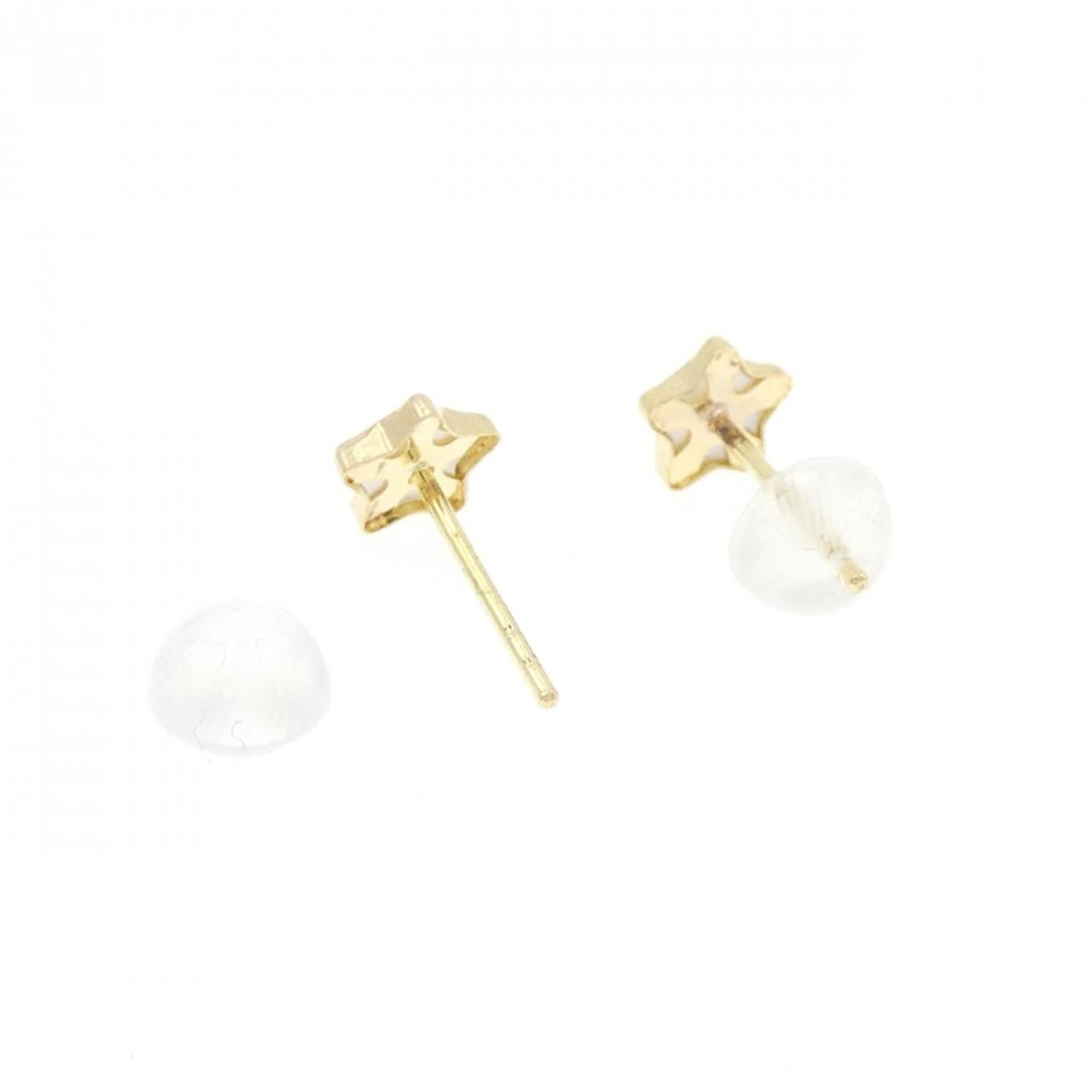 【新品】750YG スター マザーオブパール ピアス