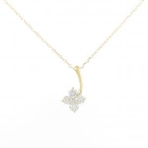 K18YG フラワー ダイヤモンド ネックレス 0.50CT