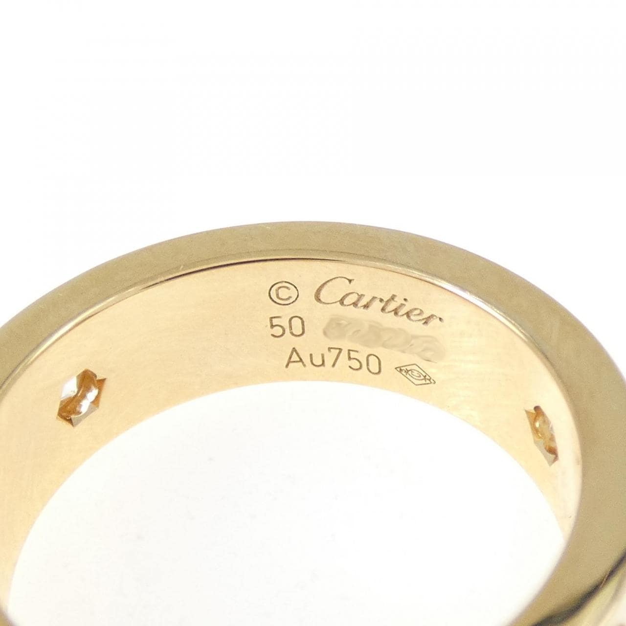 カルティエ ラブ ハーフダイヤ リング