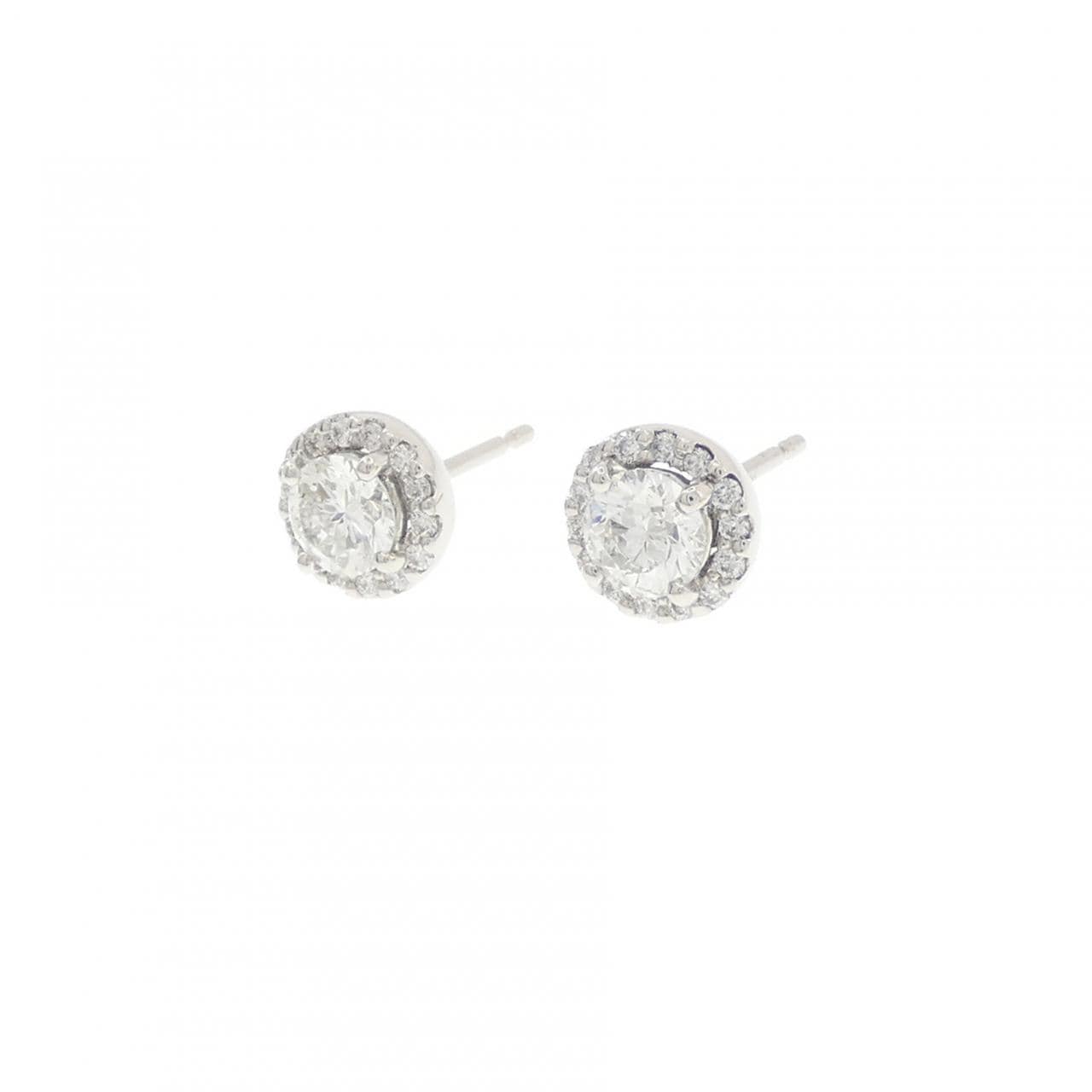 【リメイク】PT900/ST ダイヤモンド ピアス 0.312CT 0.313CT G SI1 VG-G