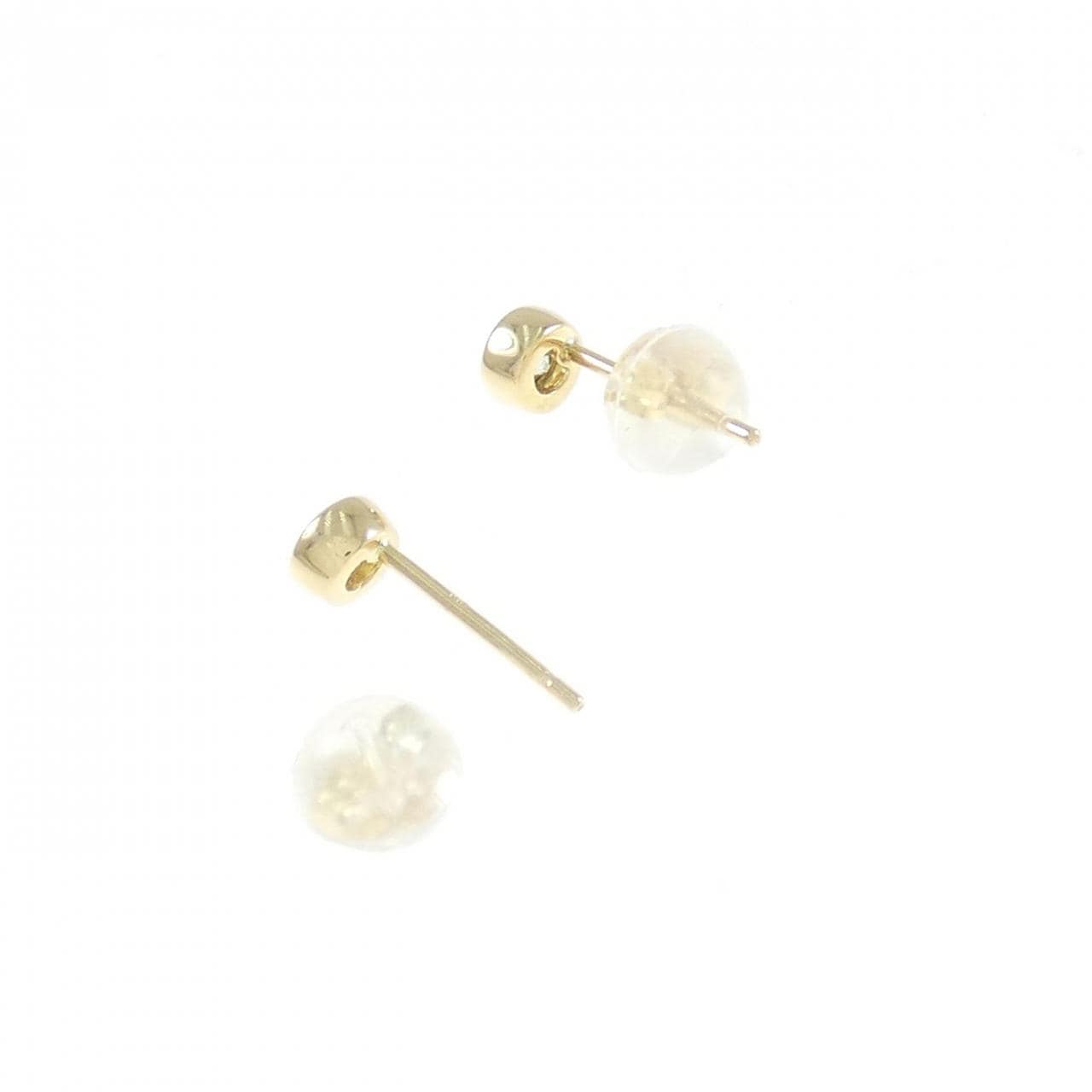 K18YG单钻钻石耳环 0.13CT