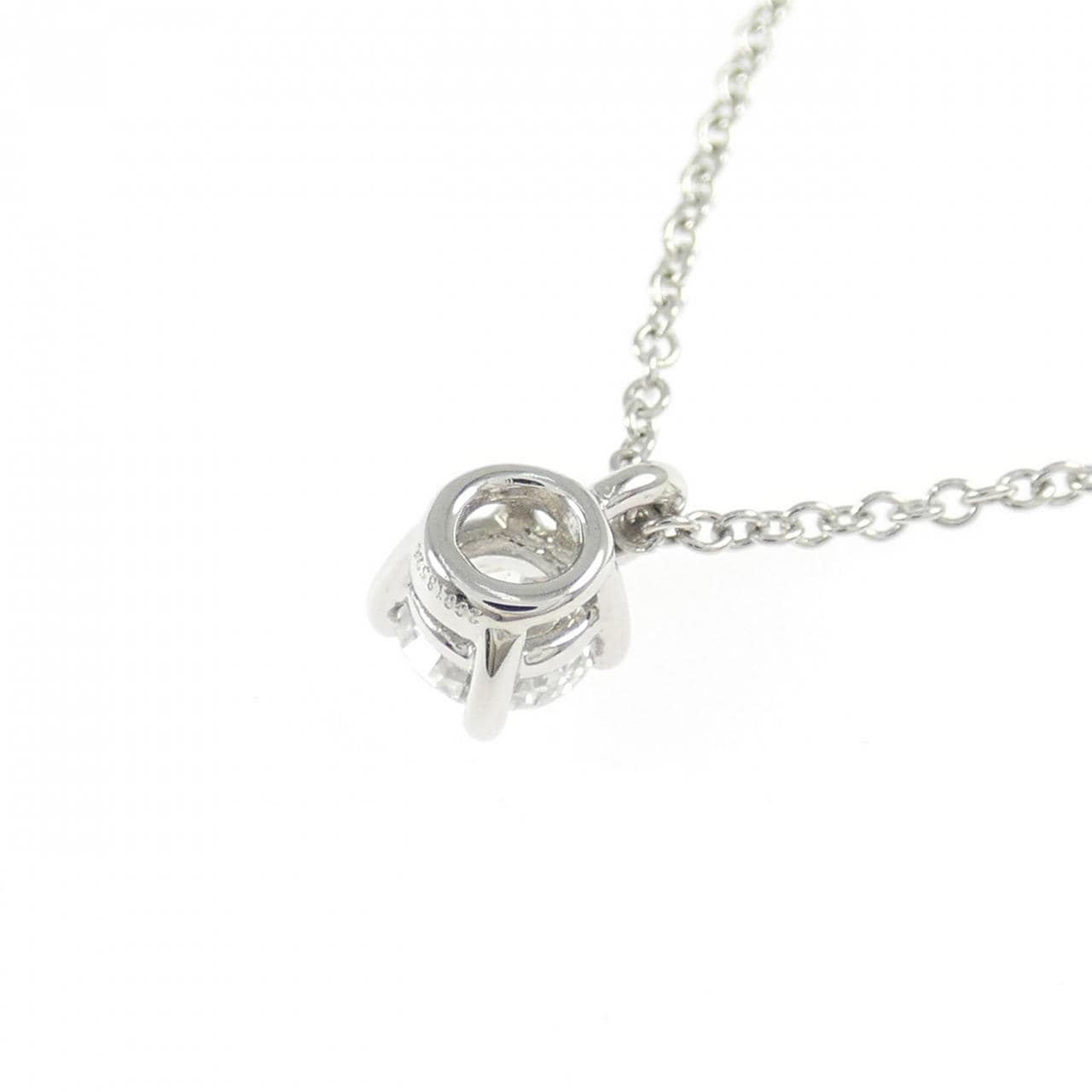 ティファニー ソリティア ネックレス 0.27CT F VVS1 EXT