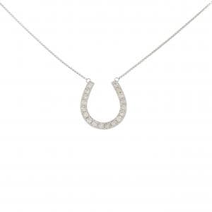 PT950/PT850 ホースシュー ダイヤモンド ネックレス 0.50CT