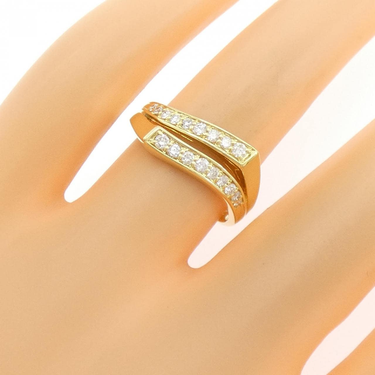 K18YG ダイヤモンド リング 0.30CT