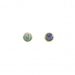 K18YG マザーオブパール ピアス