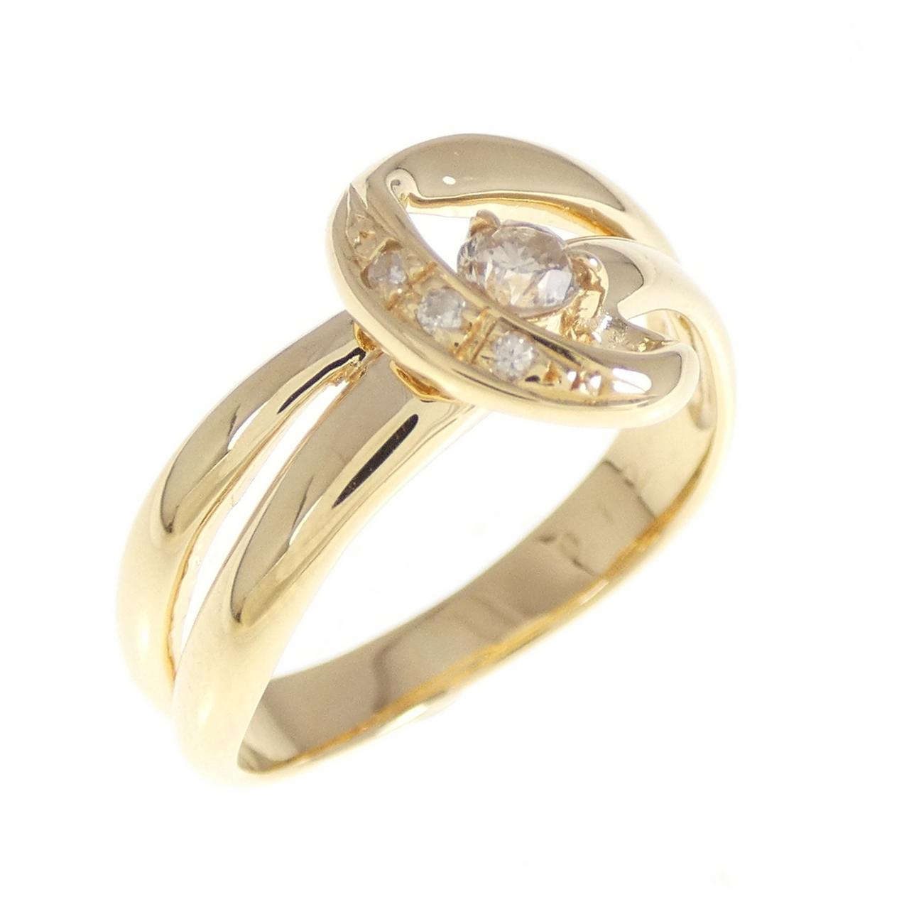 K18YG ダイヤモンド リング 0.12CT