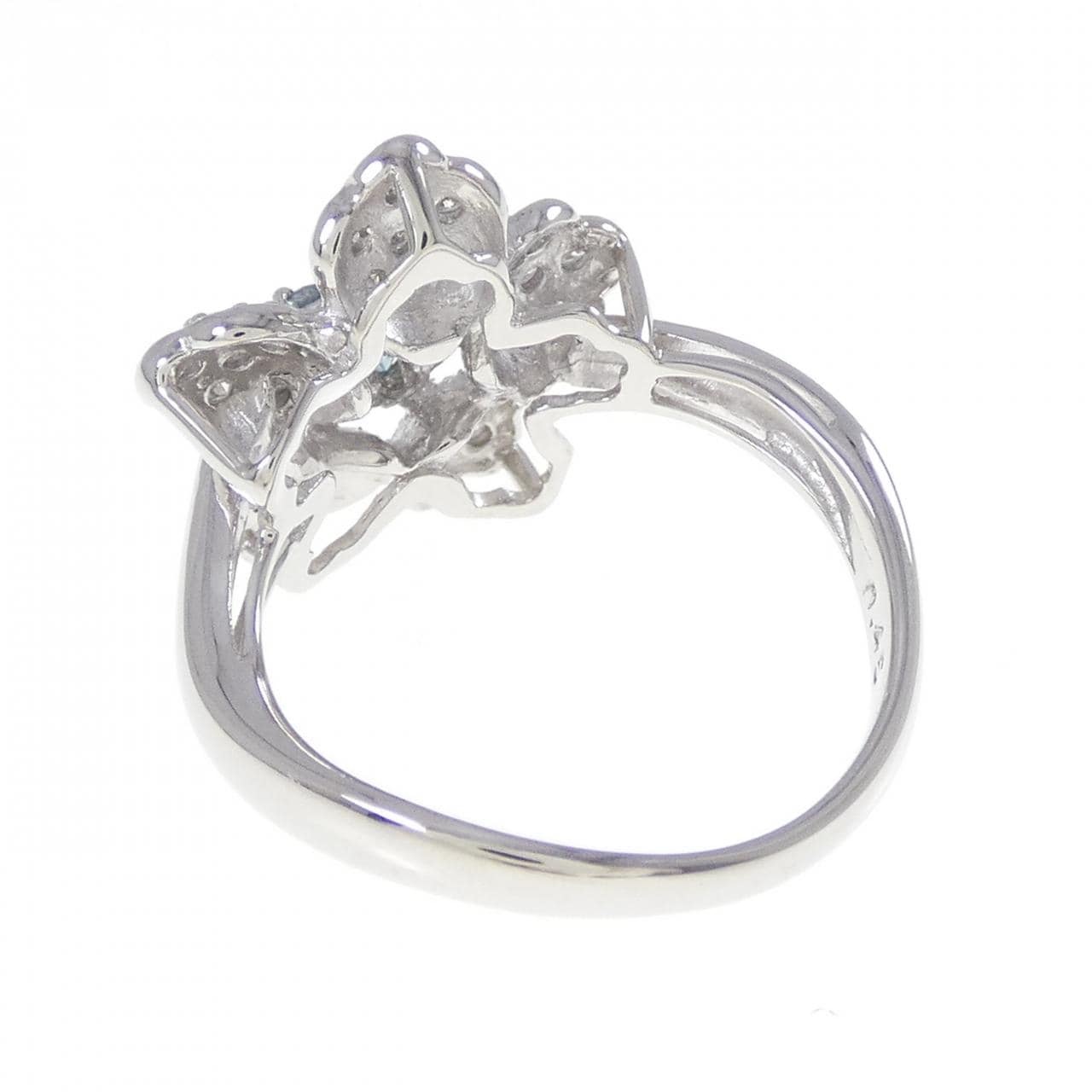 PT900 フラワー ダイヤモンド リング 0.45CT