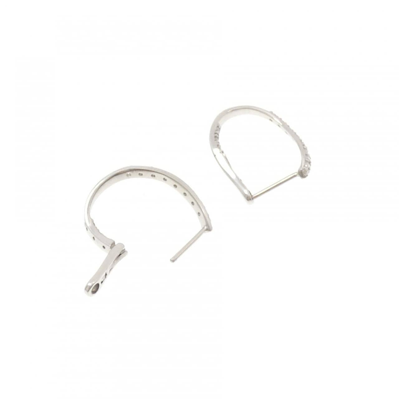 K18WG ダイヤモンド ピアス 0.20CT