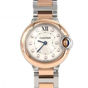 Cartier Ballon Blue SM PG Combi・11P W3BB0005 SSxPG Quartz