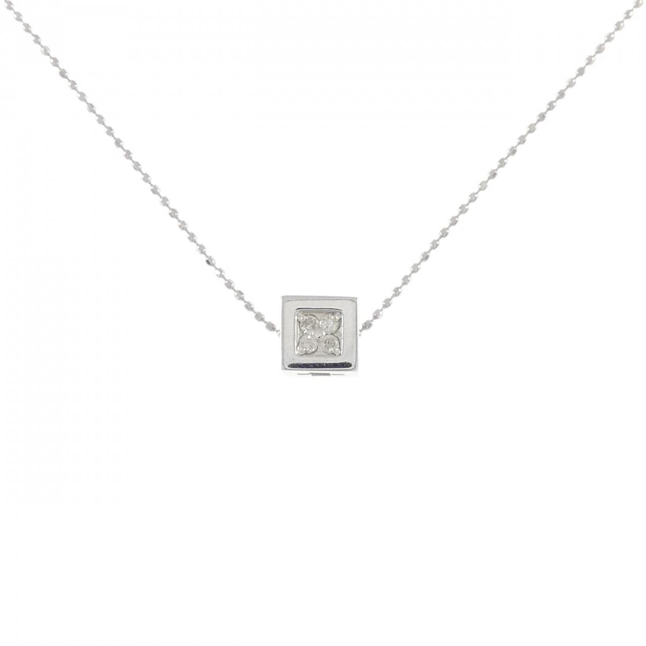 K18WG/K10WG ダイヤモンド ネックレス 0.07CT
