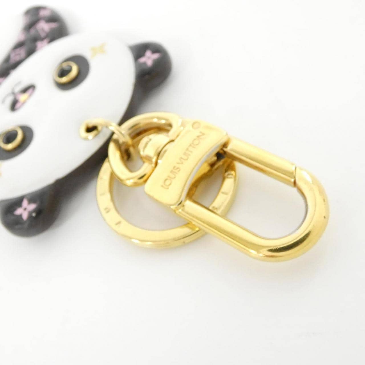 ルイヴィトン モノグラム ポルト クレ LVパンダ M00993 キーリング