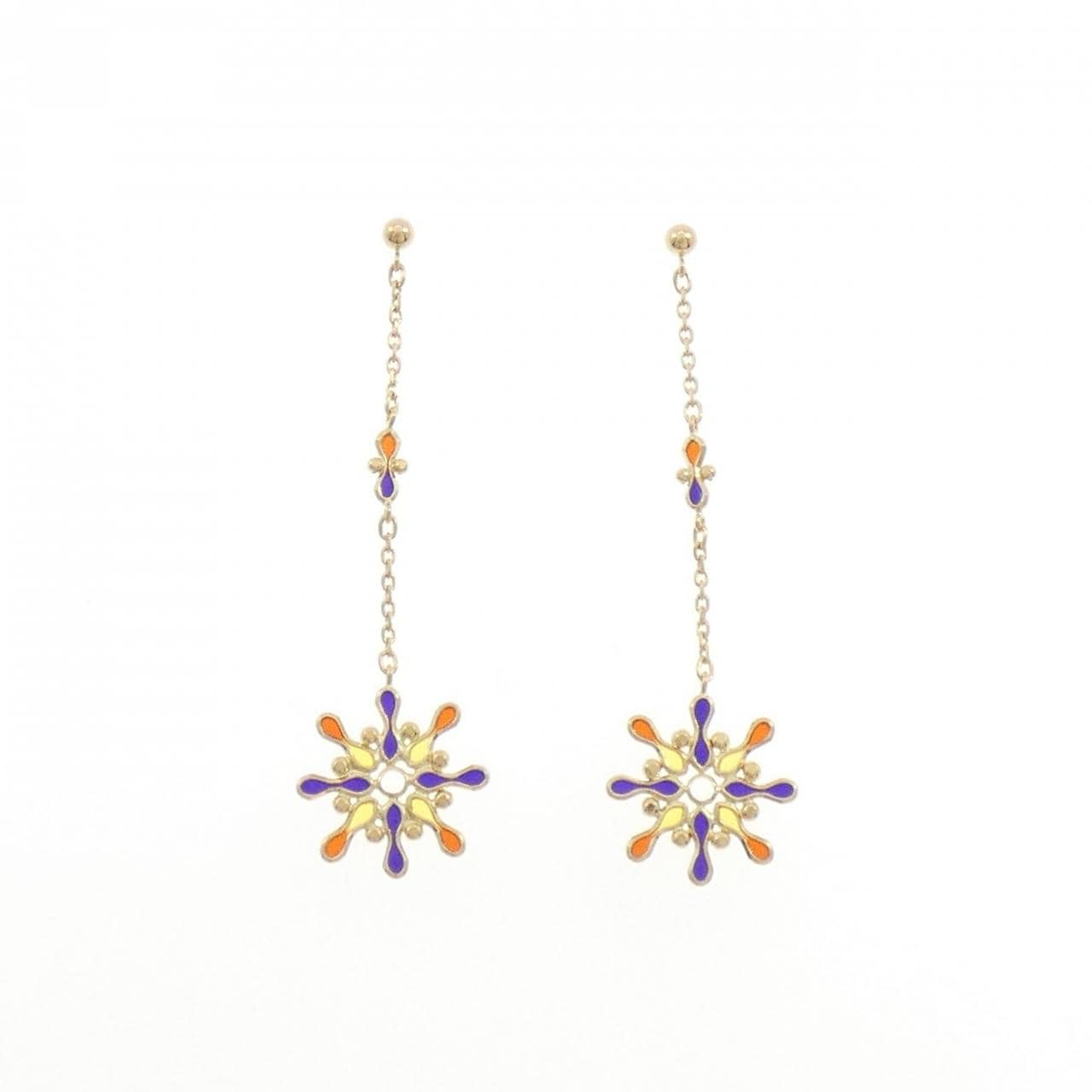 K18YG 樹脂 ピアス