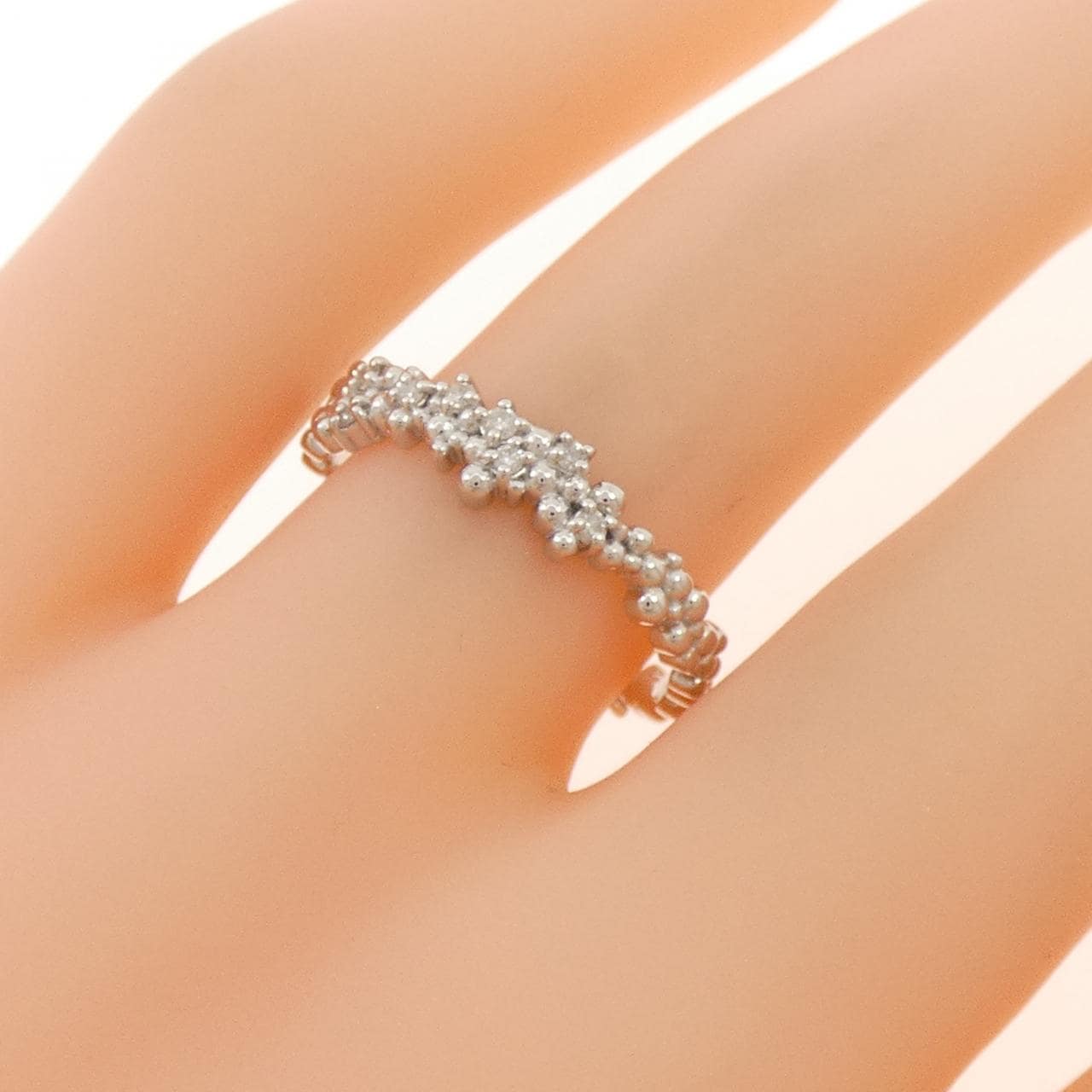 アガット ダイヤモンド リング 0.04CT